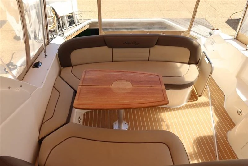 the inside of a car aboard BON VOYAGE Yacht for Sale