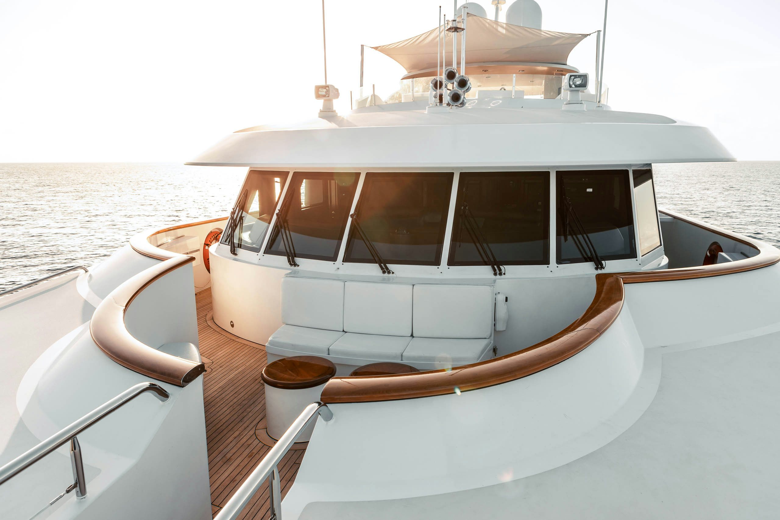 a boat on the water aboard MIRABELLA Yacht for Charter