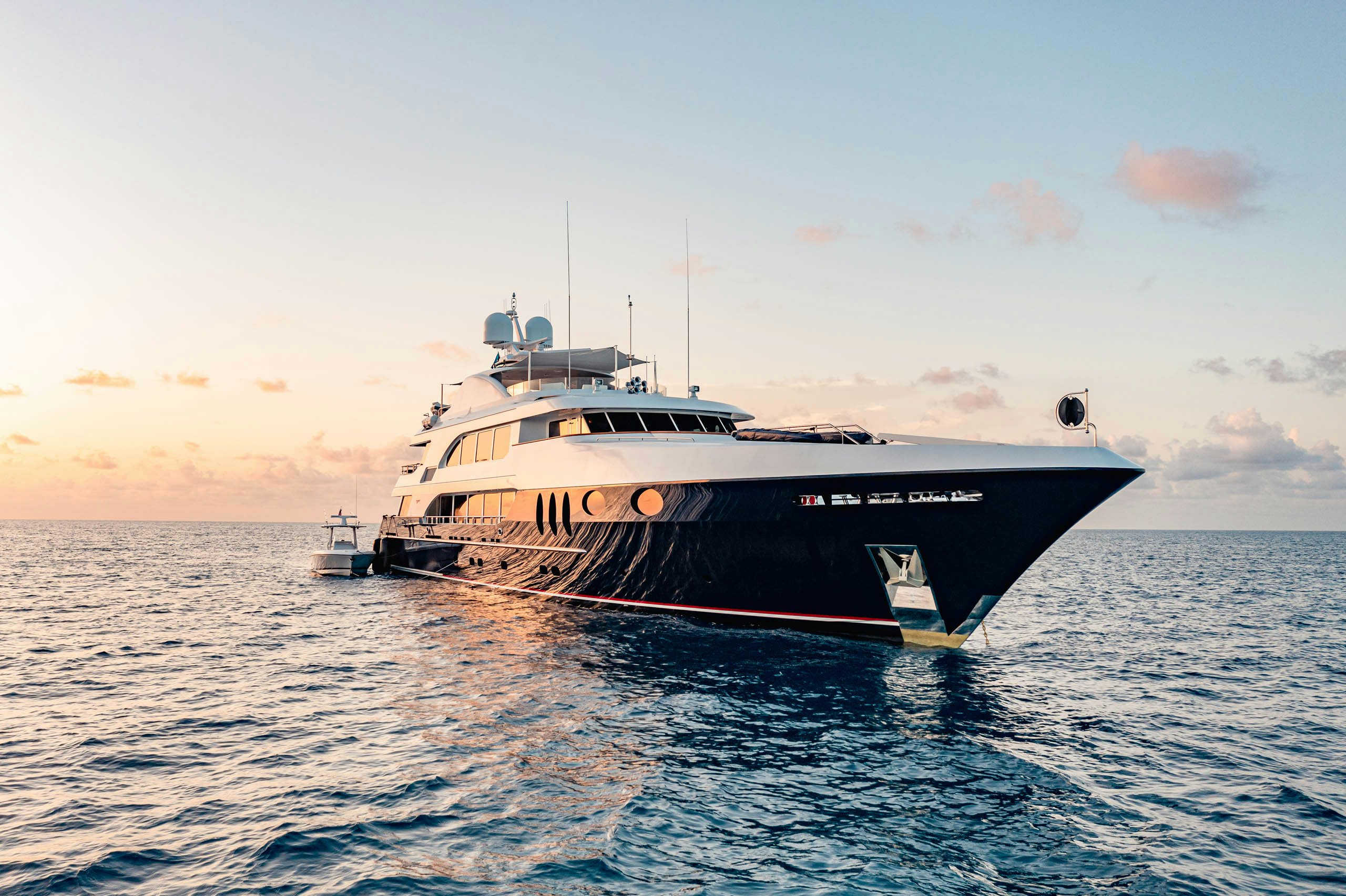 a boat in the water aboard MIRABELLA Yacht for Charter