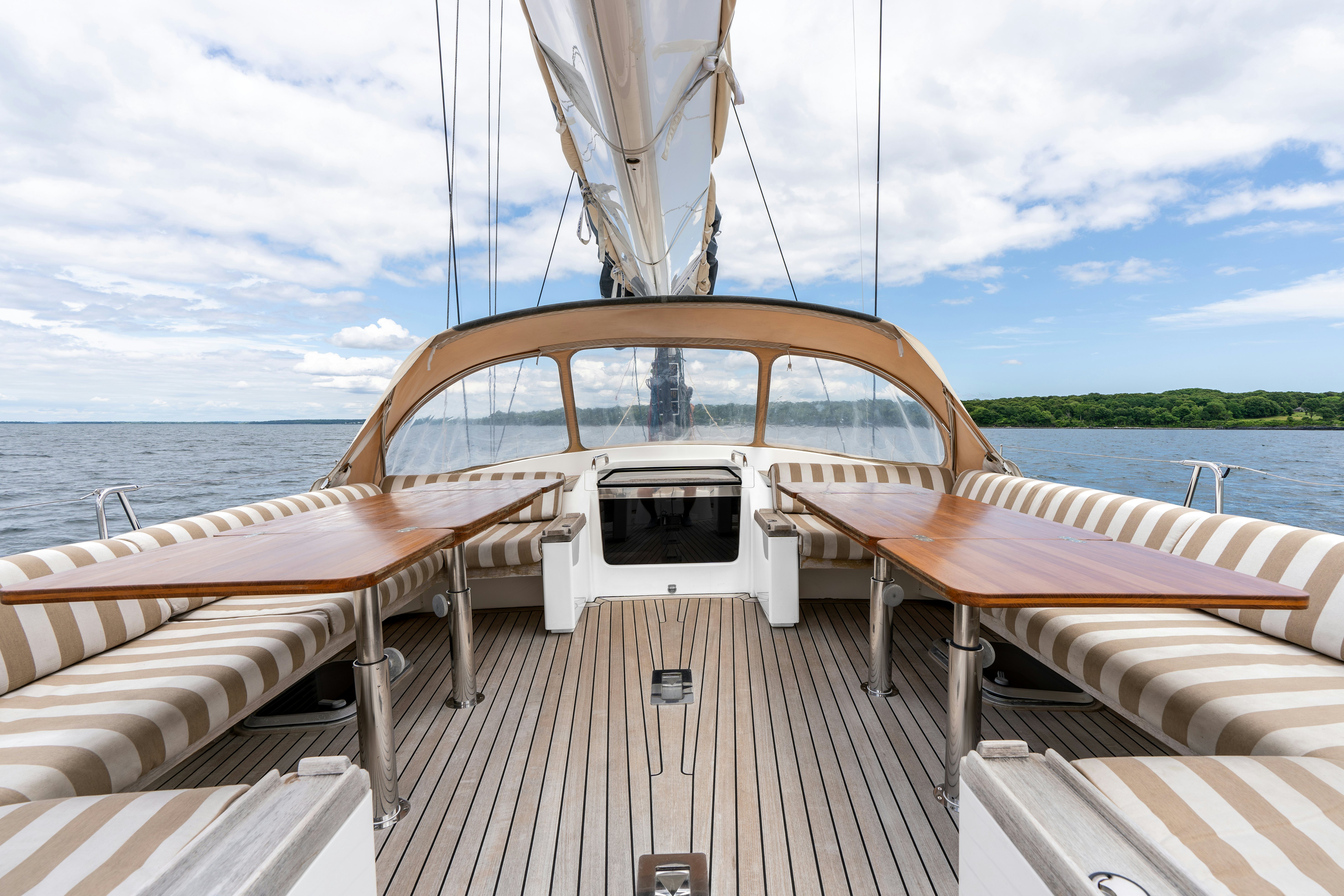 a boat on the water aboard WHITE RHINO Yacht for Sale