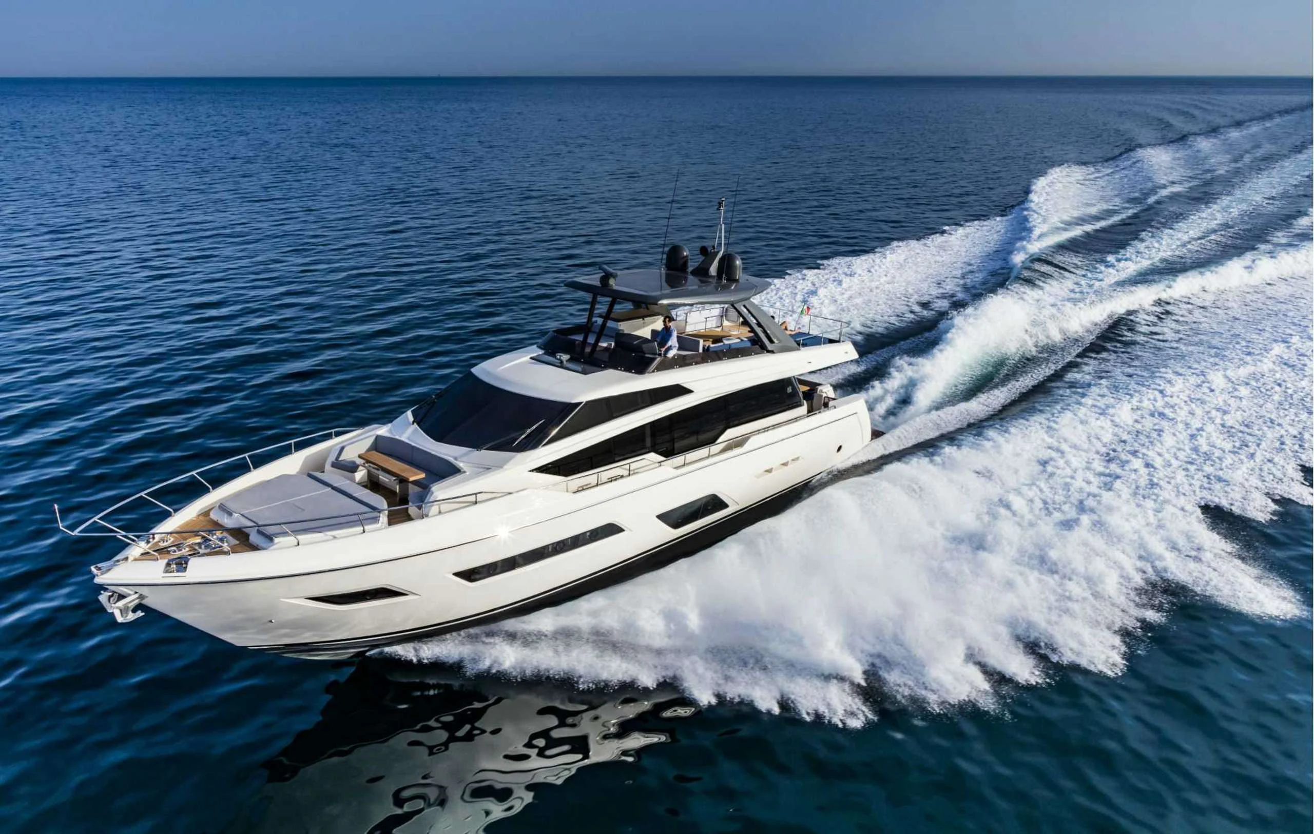 a boat on the water aboard PICCOLINO Yacht for Sale