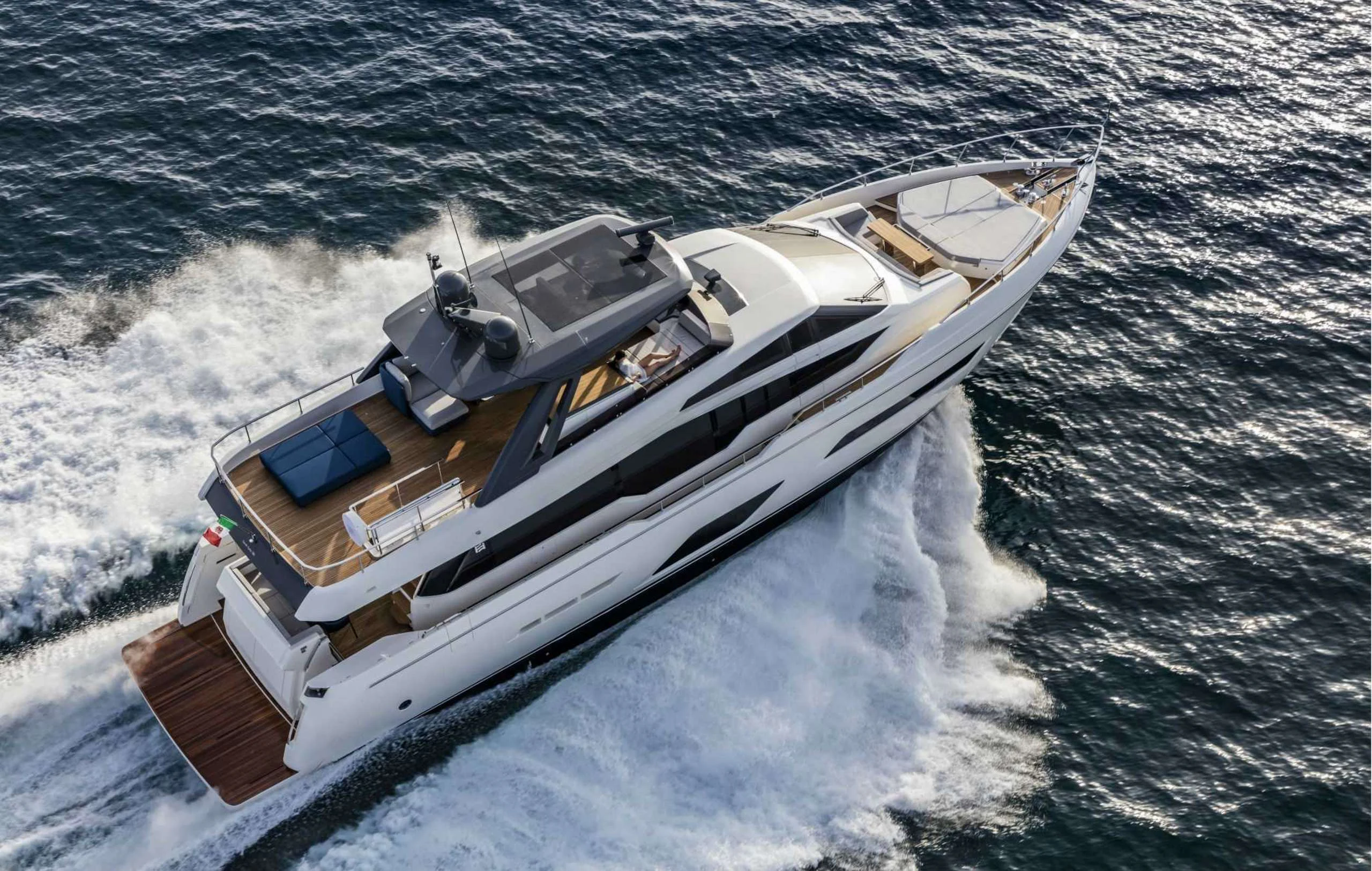 a boat on the water aboard PICCOLINO Yacht for Sale