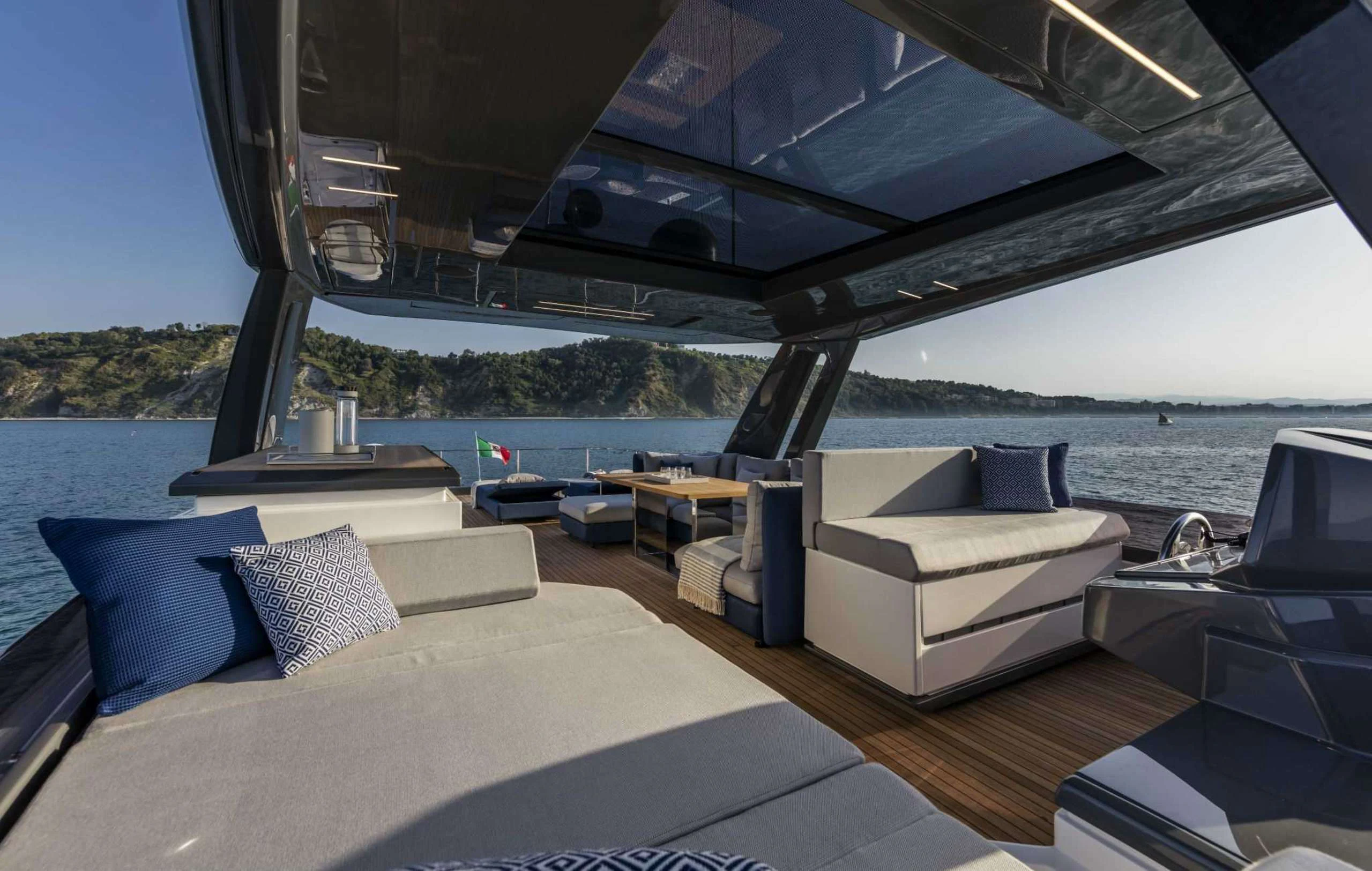 a boat on the water aboard PICCOLINO Yacht for Sale