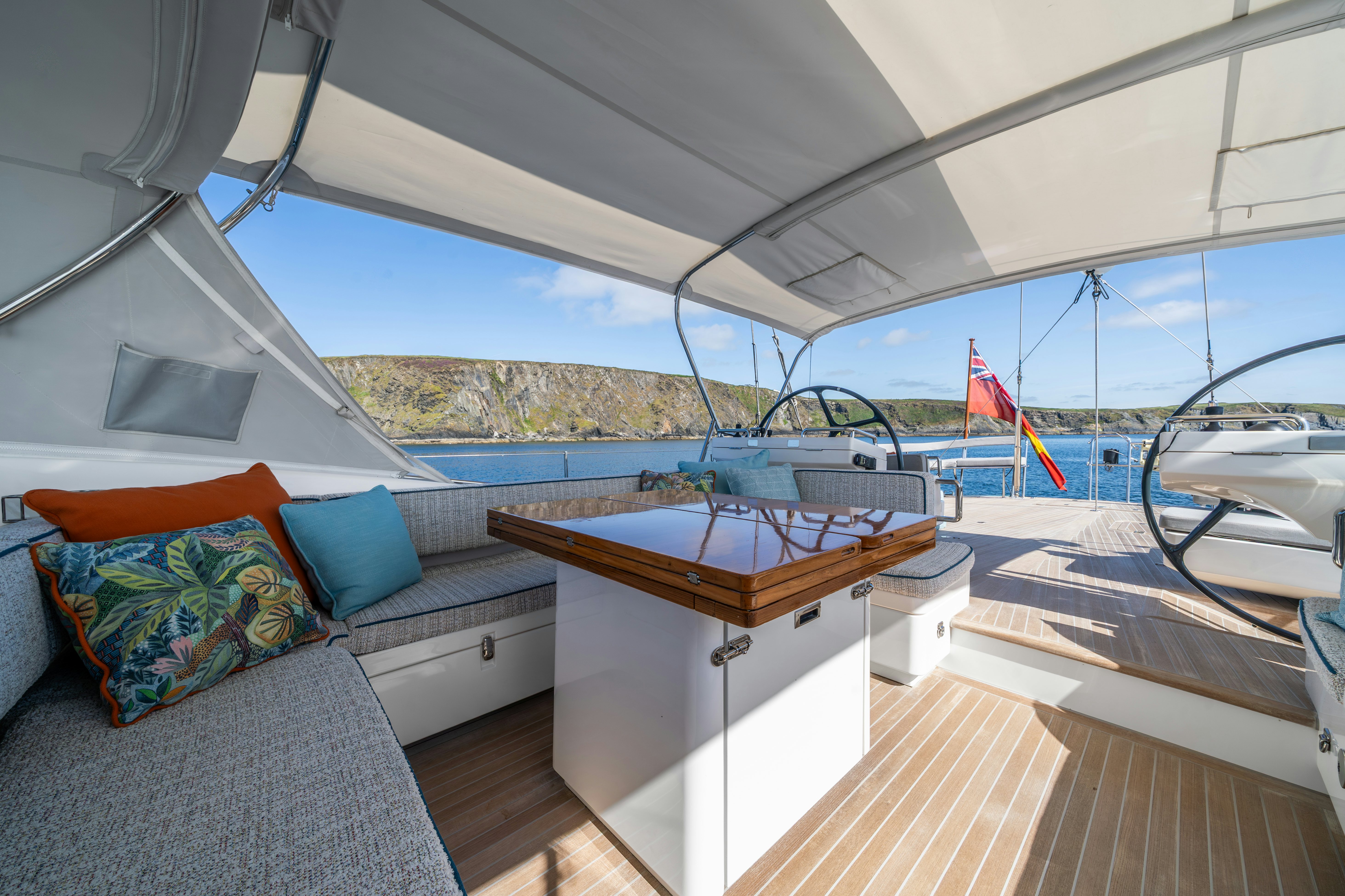 a boat on the water aboard KARIBU Yacht for Sale