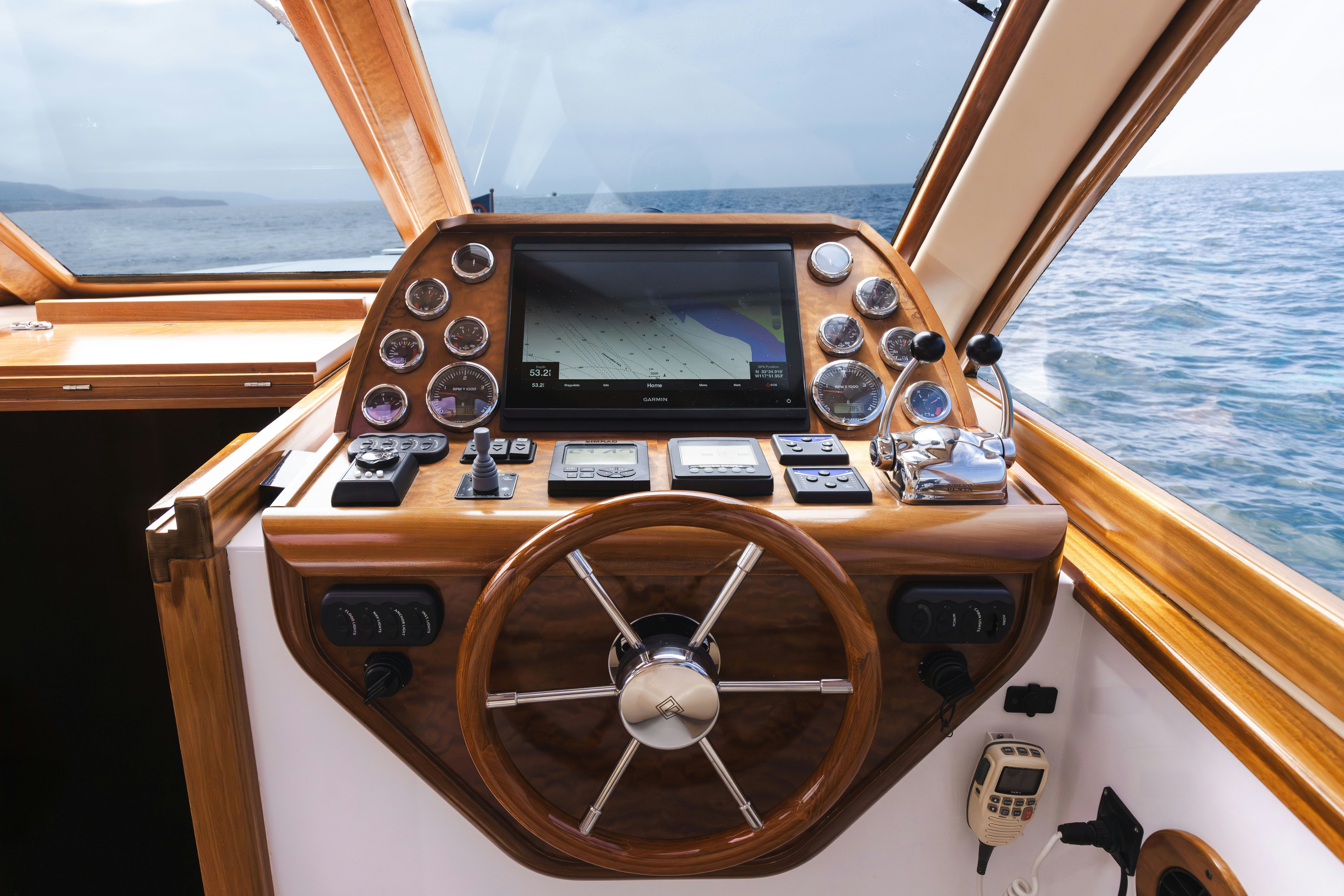 the cockpit of a plane aboard TRANQUILITY Yacht for Sale