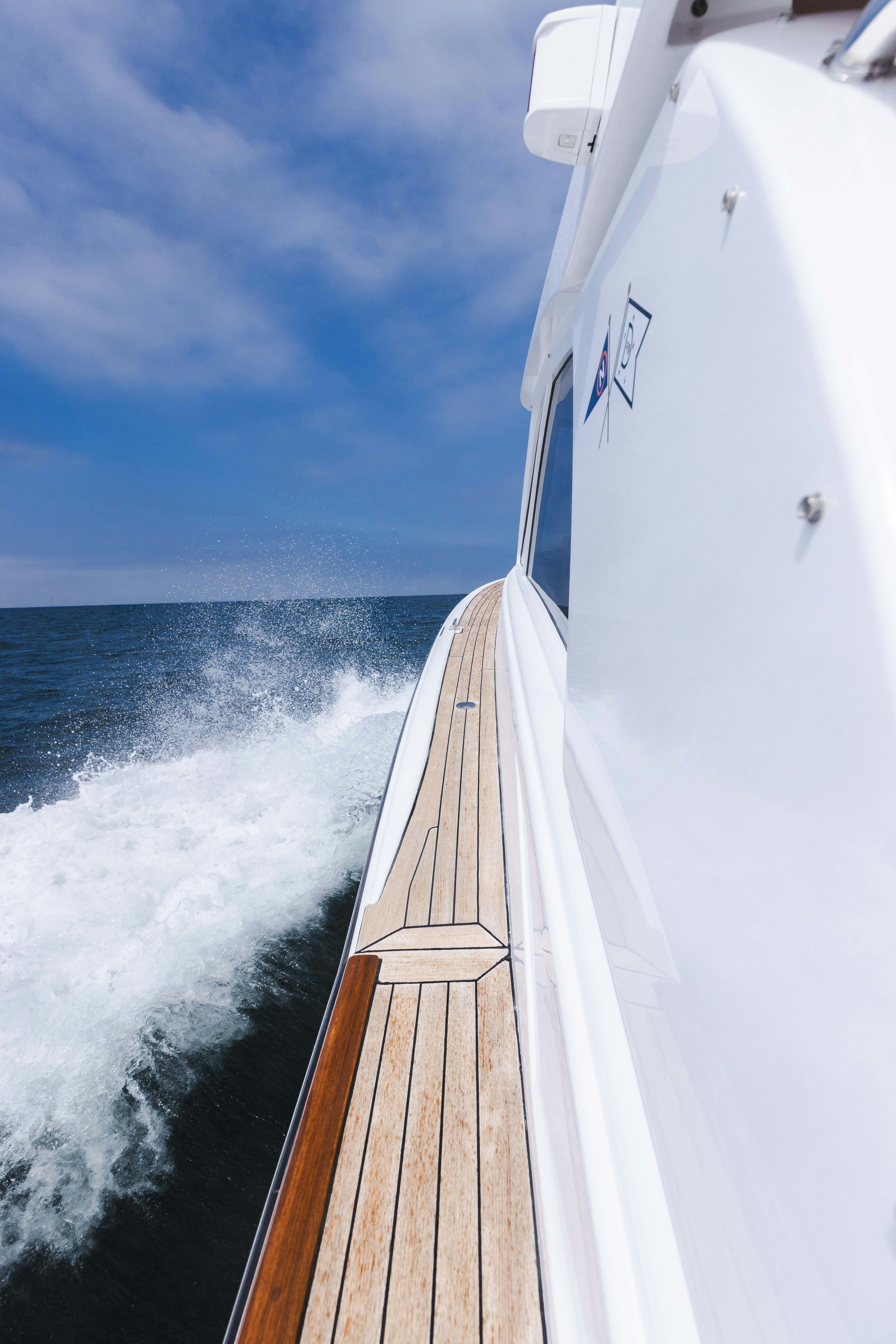 a boat on the water aboard TRANQUILITY Yacht for Sale