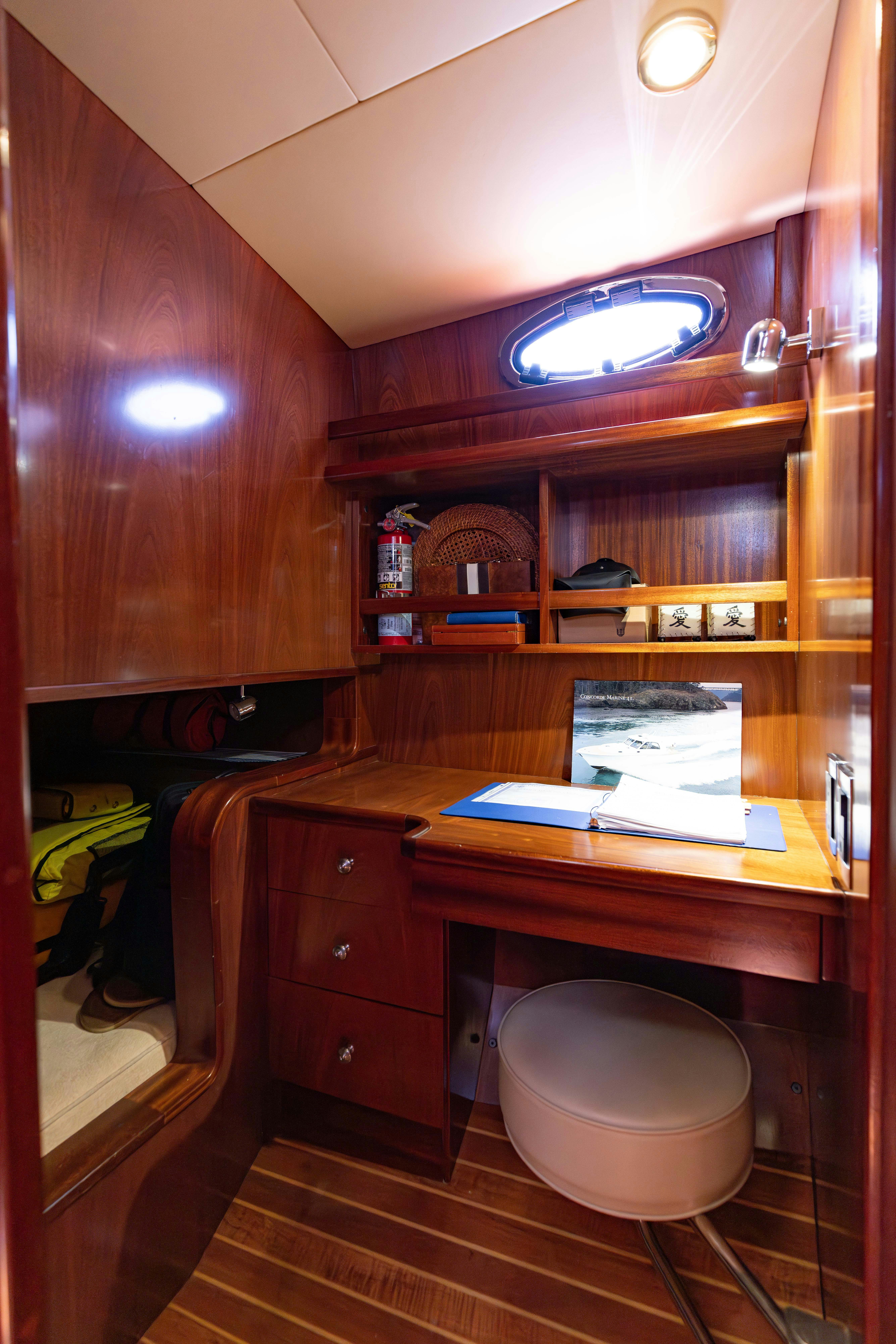 a bathroom with a sink and a toilet aboard TRANQUILITY Yacht for Sale