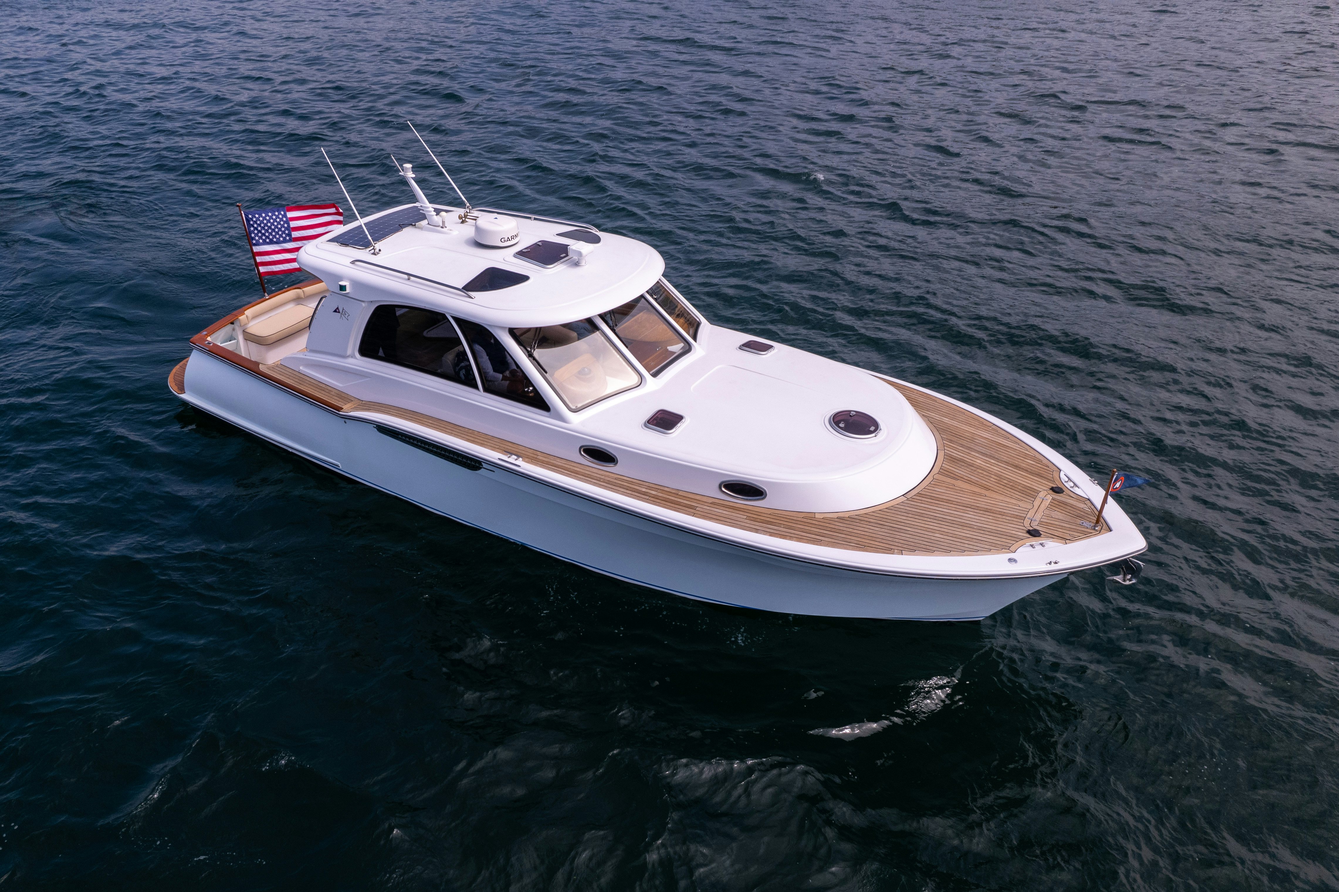 a boat on the water aboard TRANQUILITY Yacht for Sale