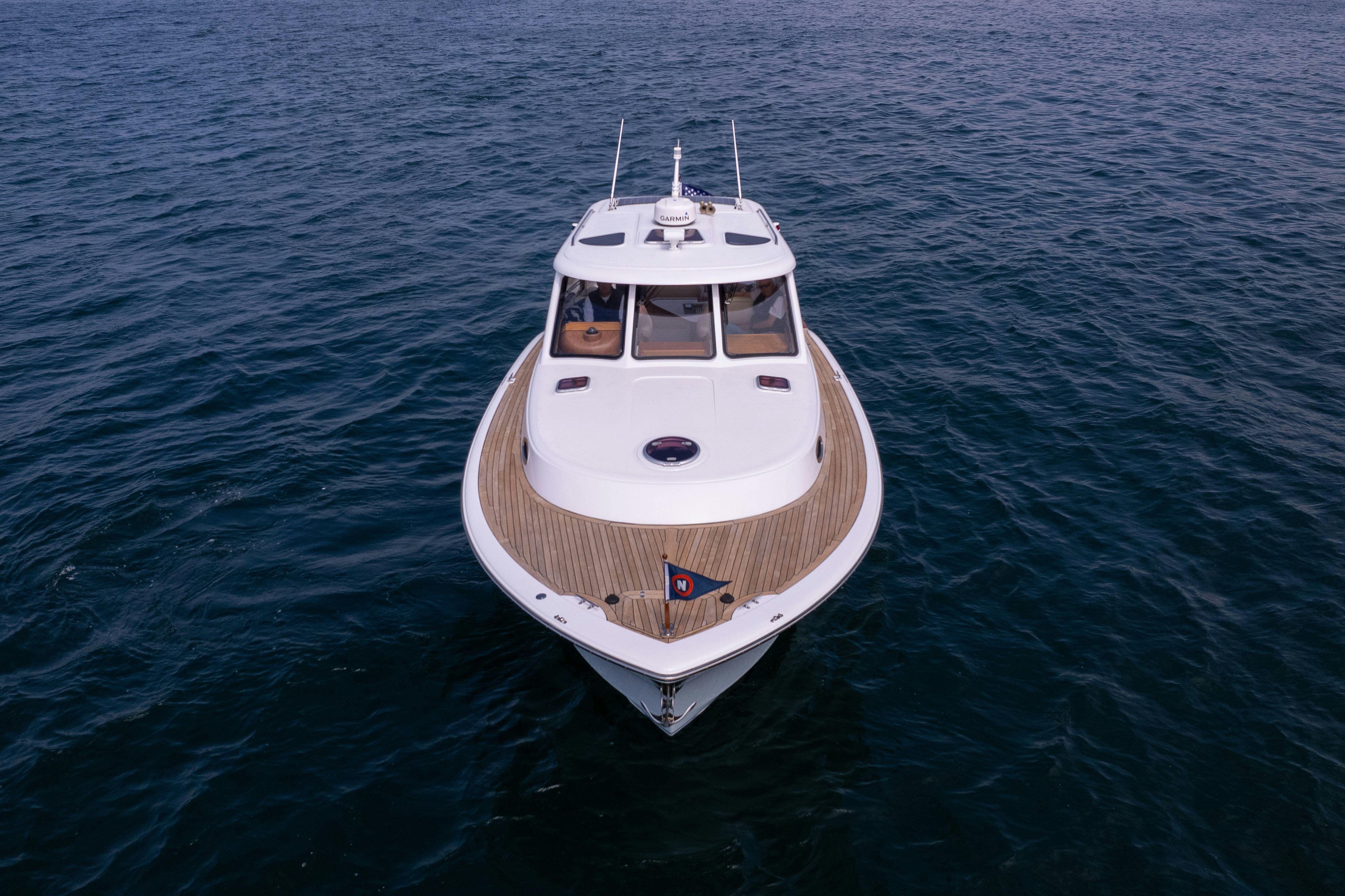 a boat in the water aboard TRANQUILITY Yacht for Sale