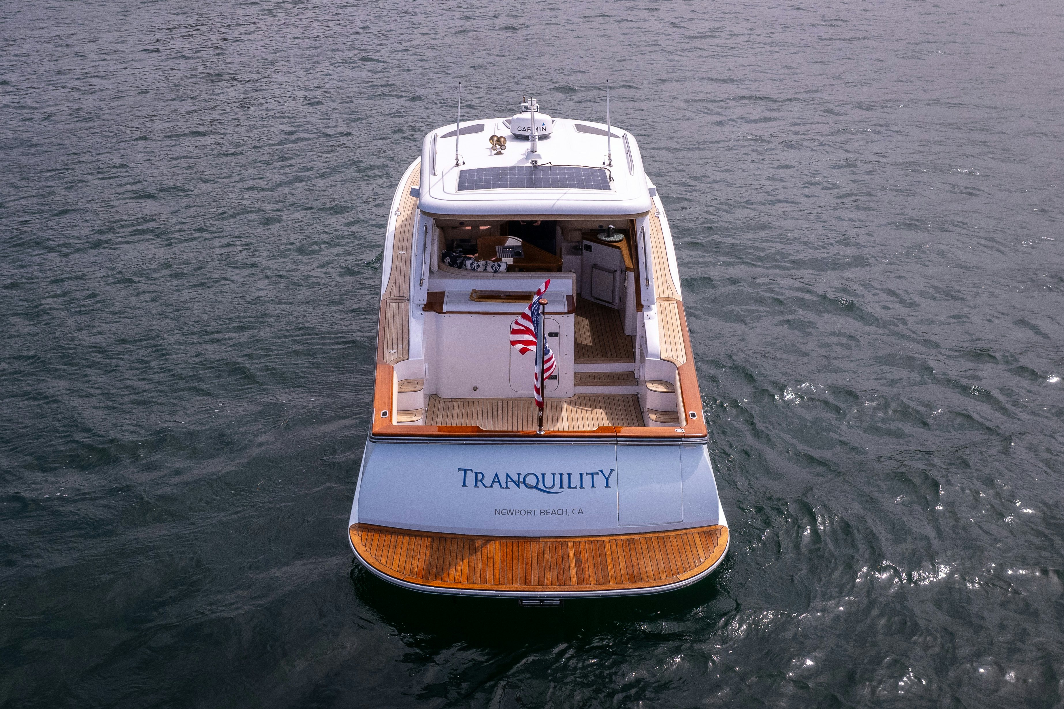 a boat on the water aboard TRANQUILITY Yacht for Sale
