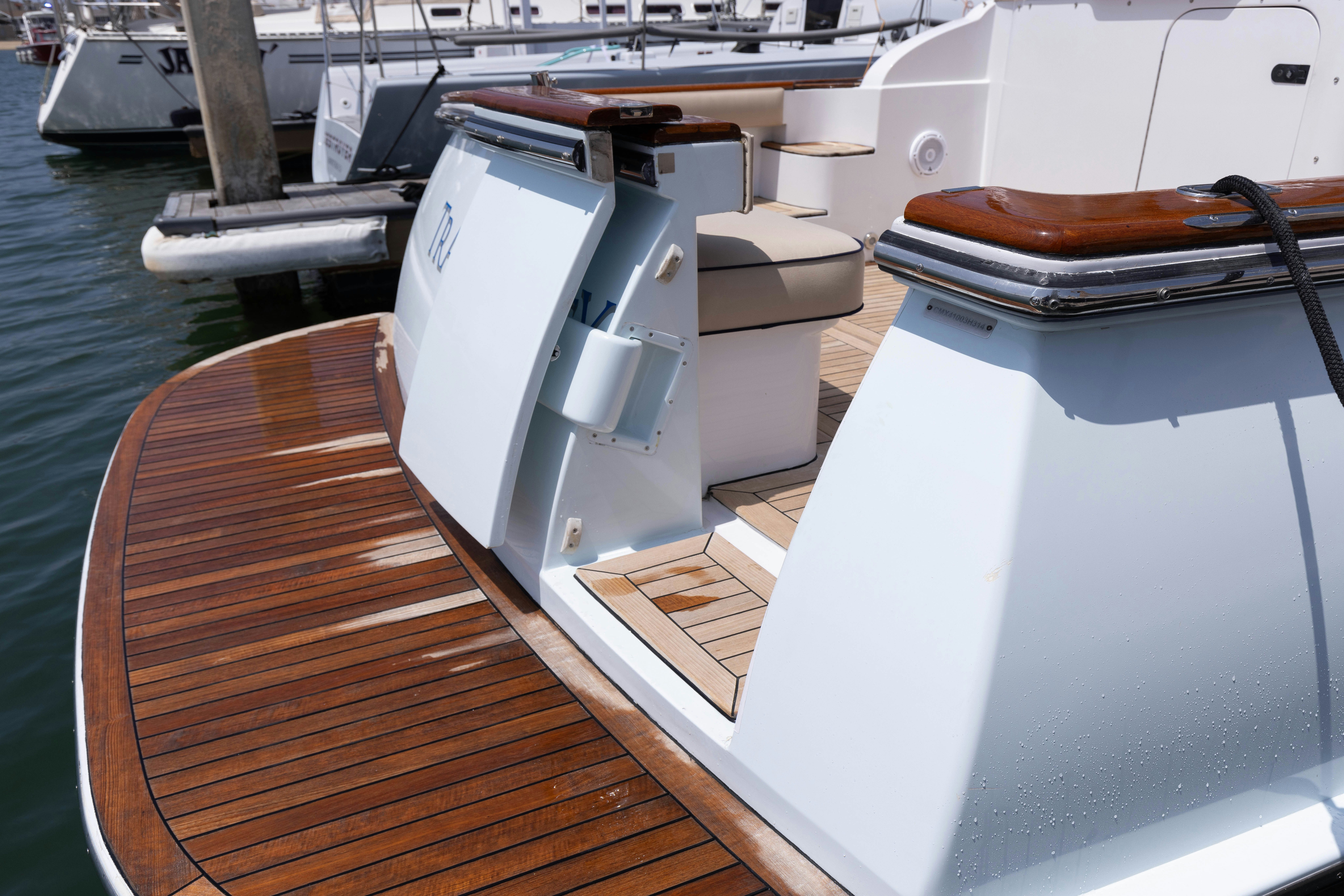 a boat on the water aboard TRANQUILITY Yacht for Sale