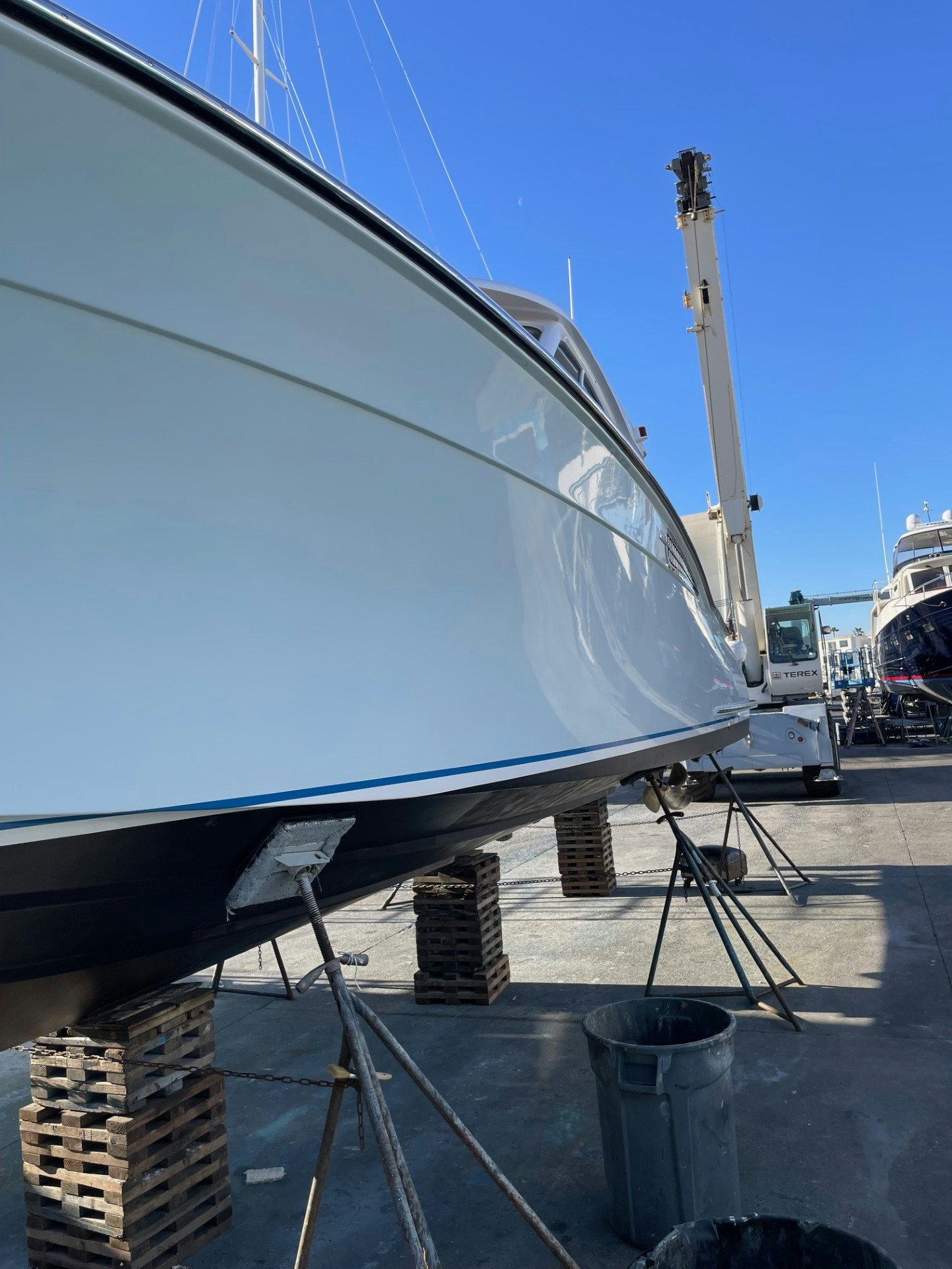 a large satellite dish aboard TRANQUILITY Yacht for Sale