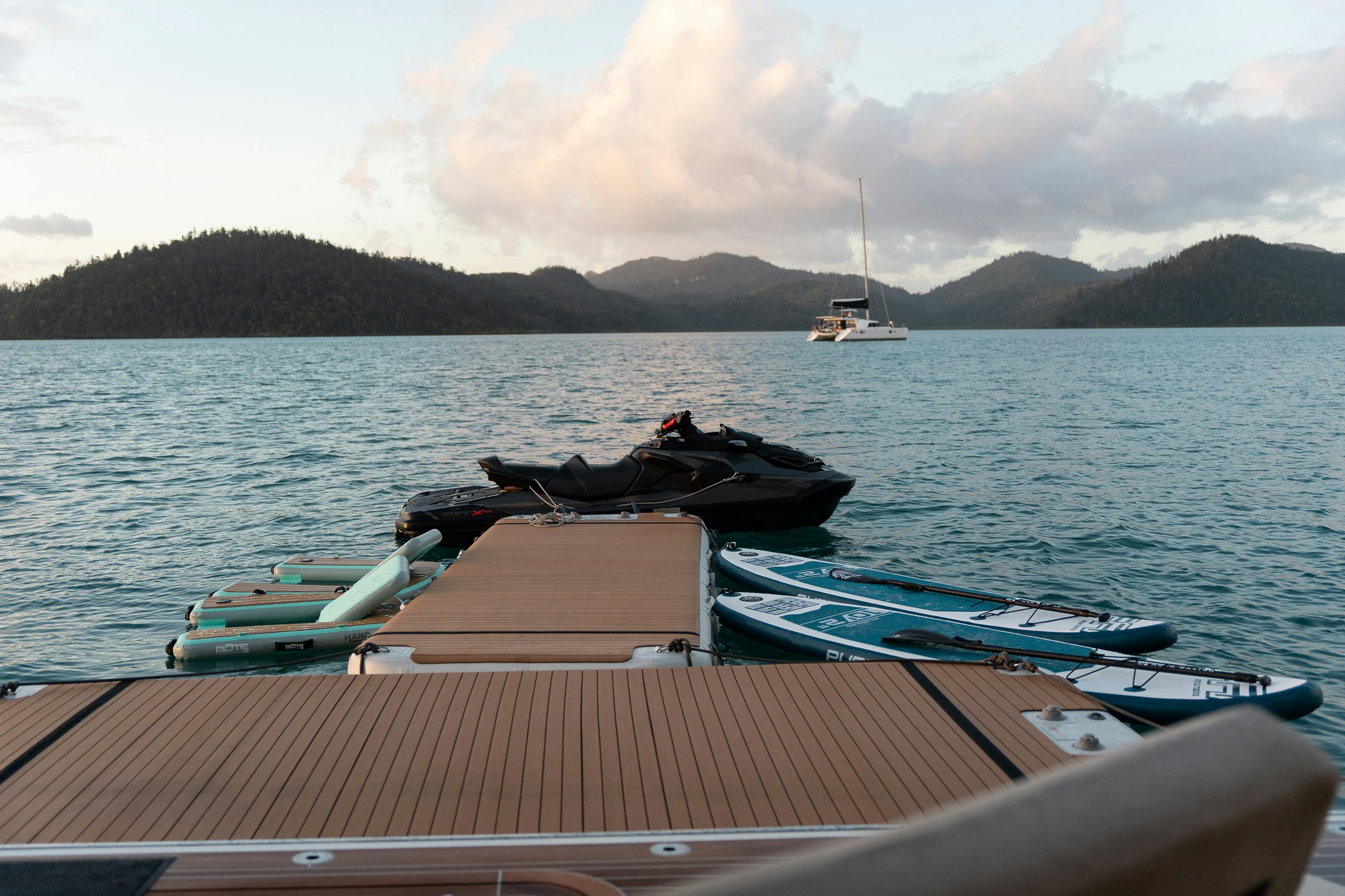 boats on the water aboard AIX Yacht for Charter