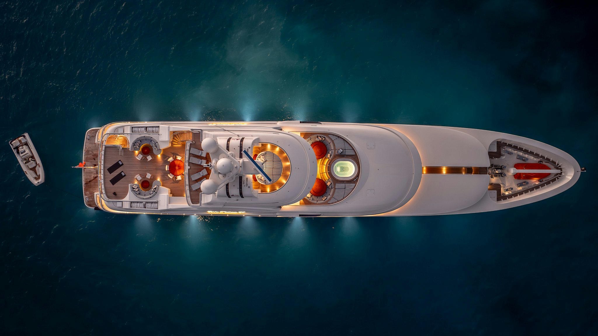a space ship in space aboard LADY KATHRYN V Yacht for Charter