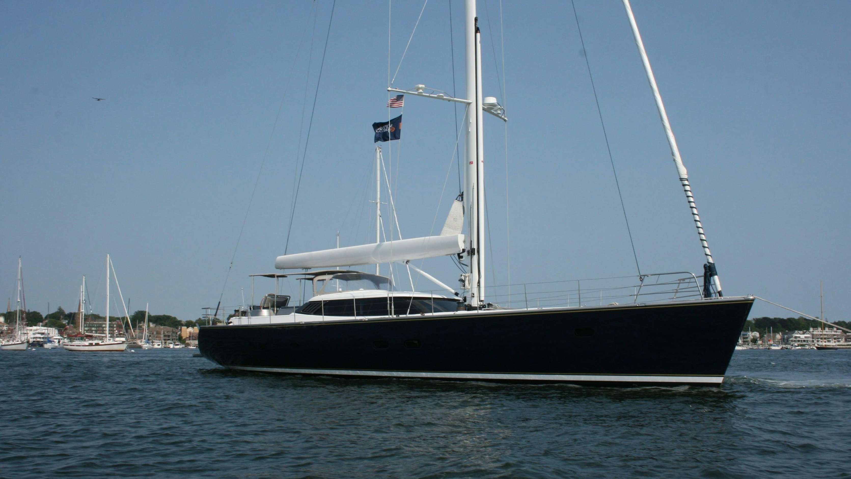 a boat on the water aboard ASSAI Yacht for Sale