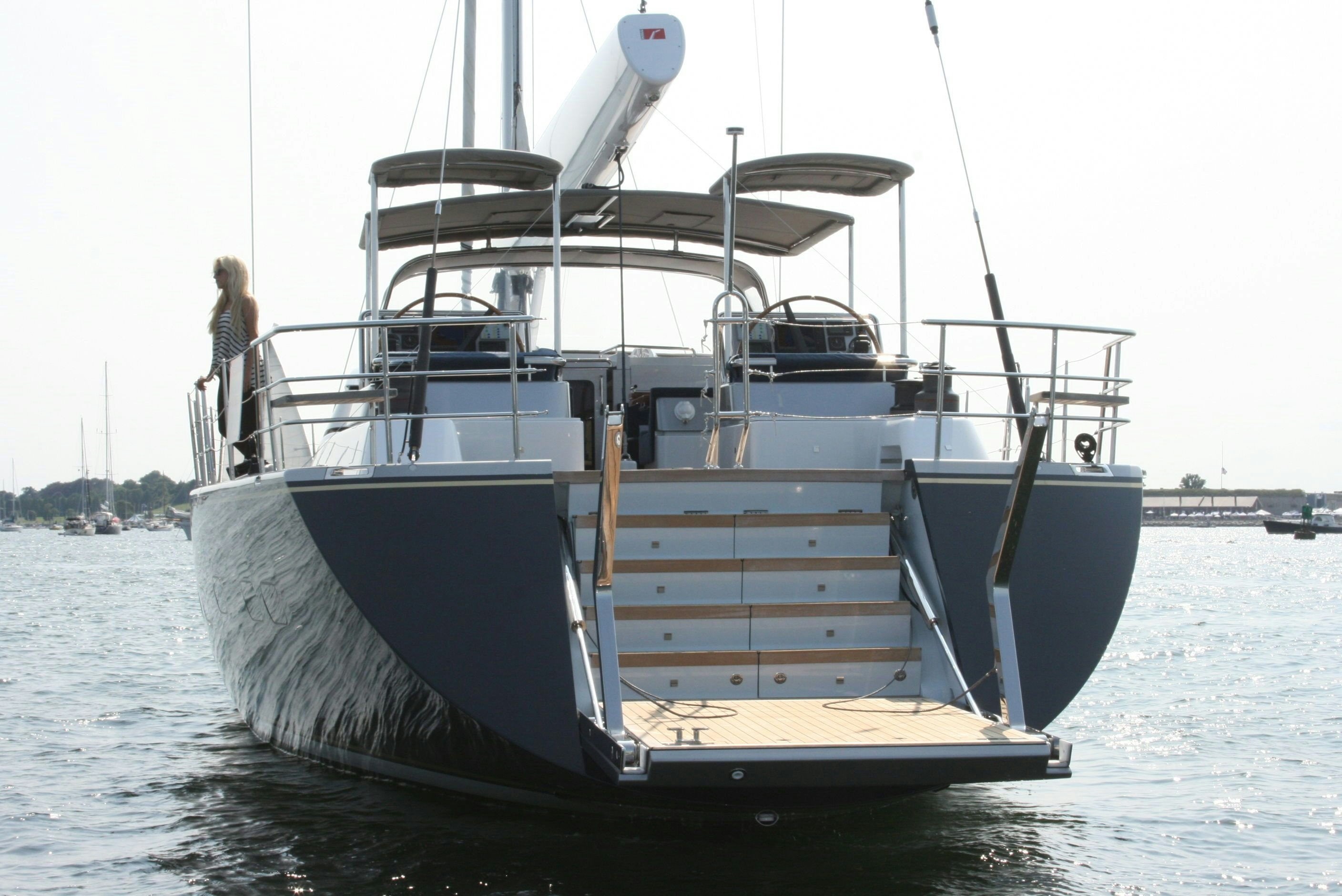 a boat on the water aboard ASSAI Yacht for Sale