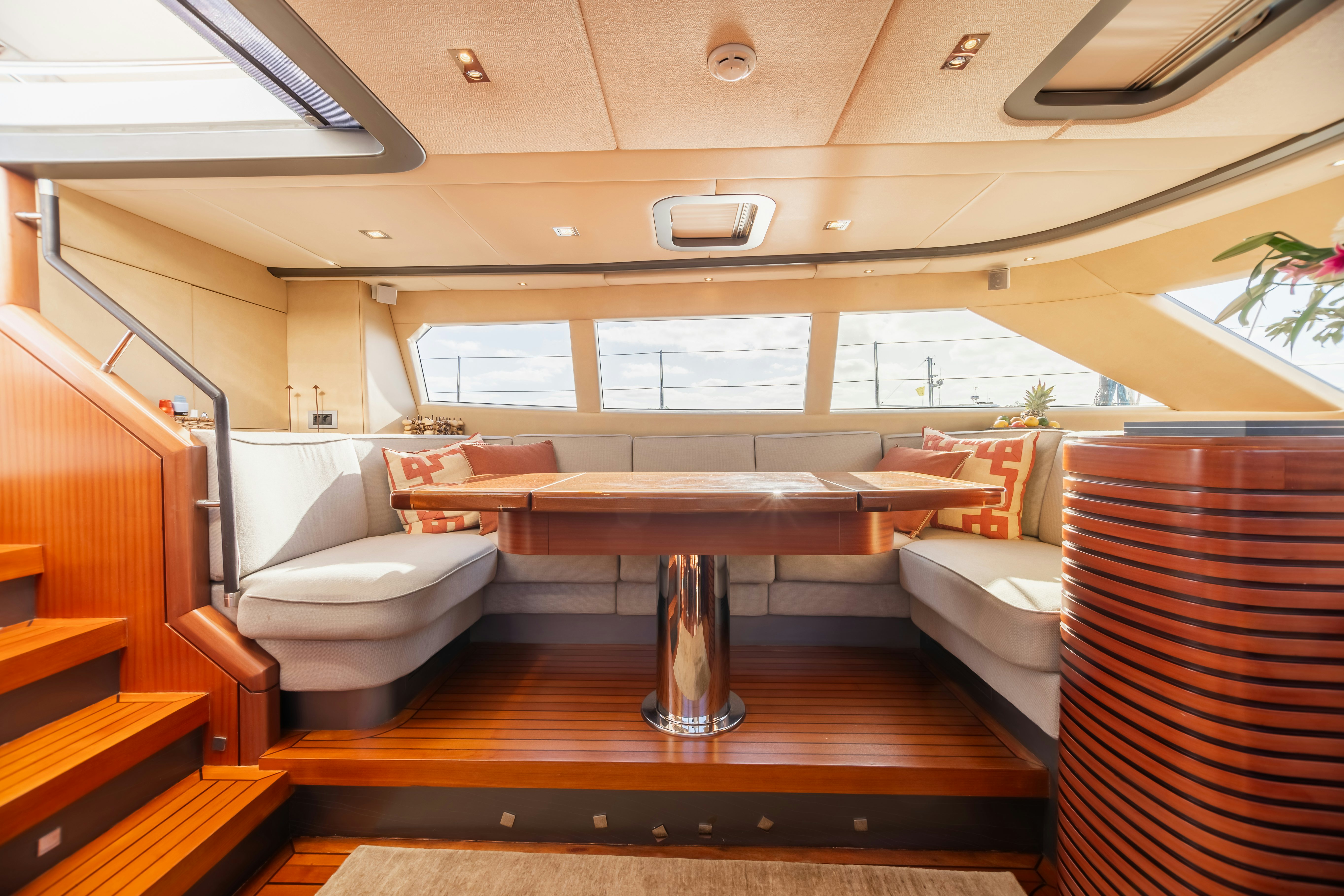 a room with a large tub aboard ASSAI Yacht for Sale