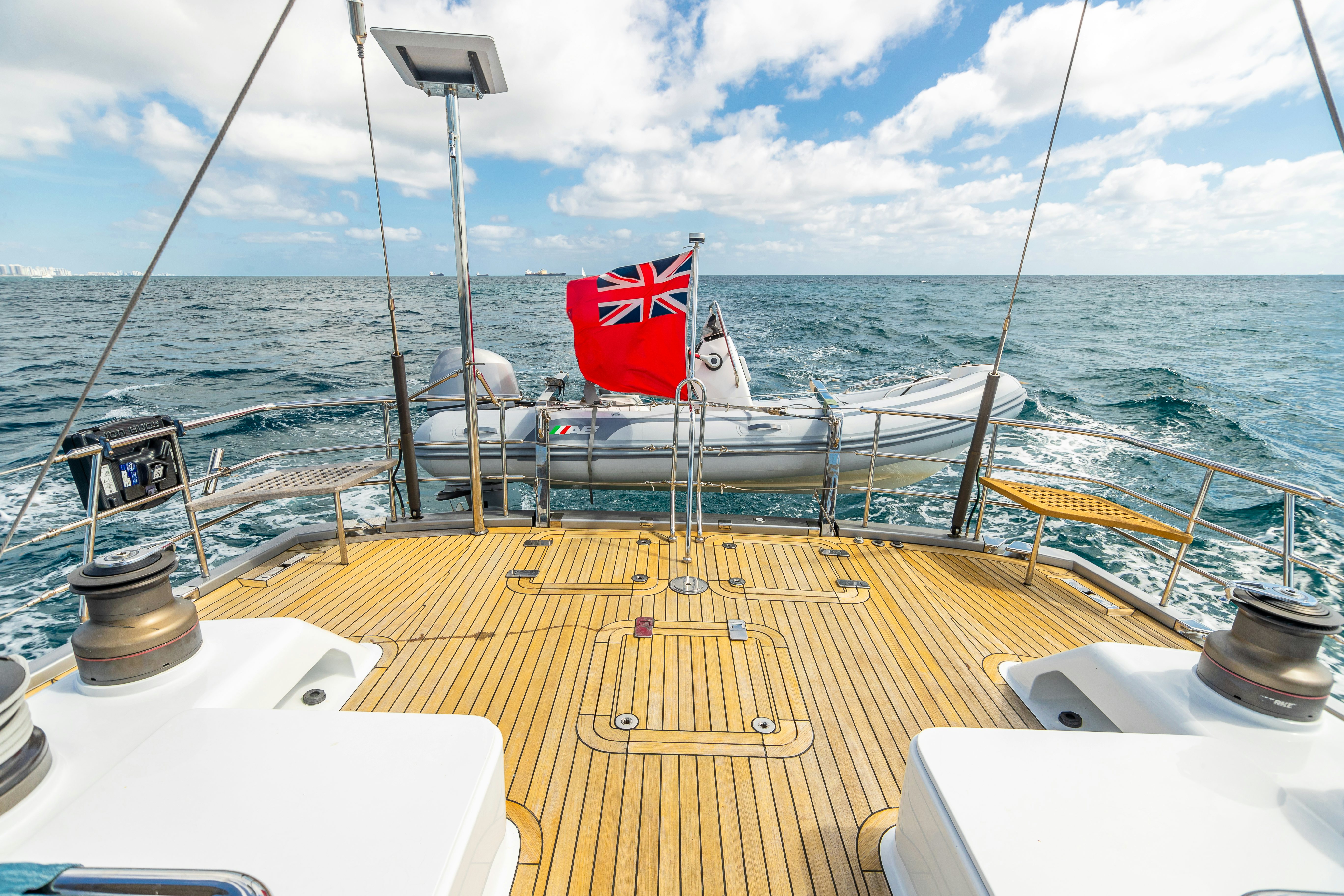 a boat on the water aboard ASSAI Yacht for Sale