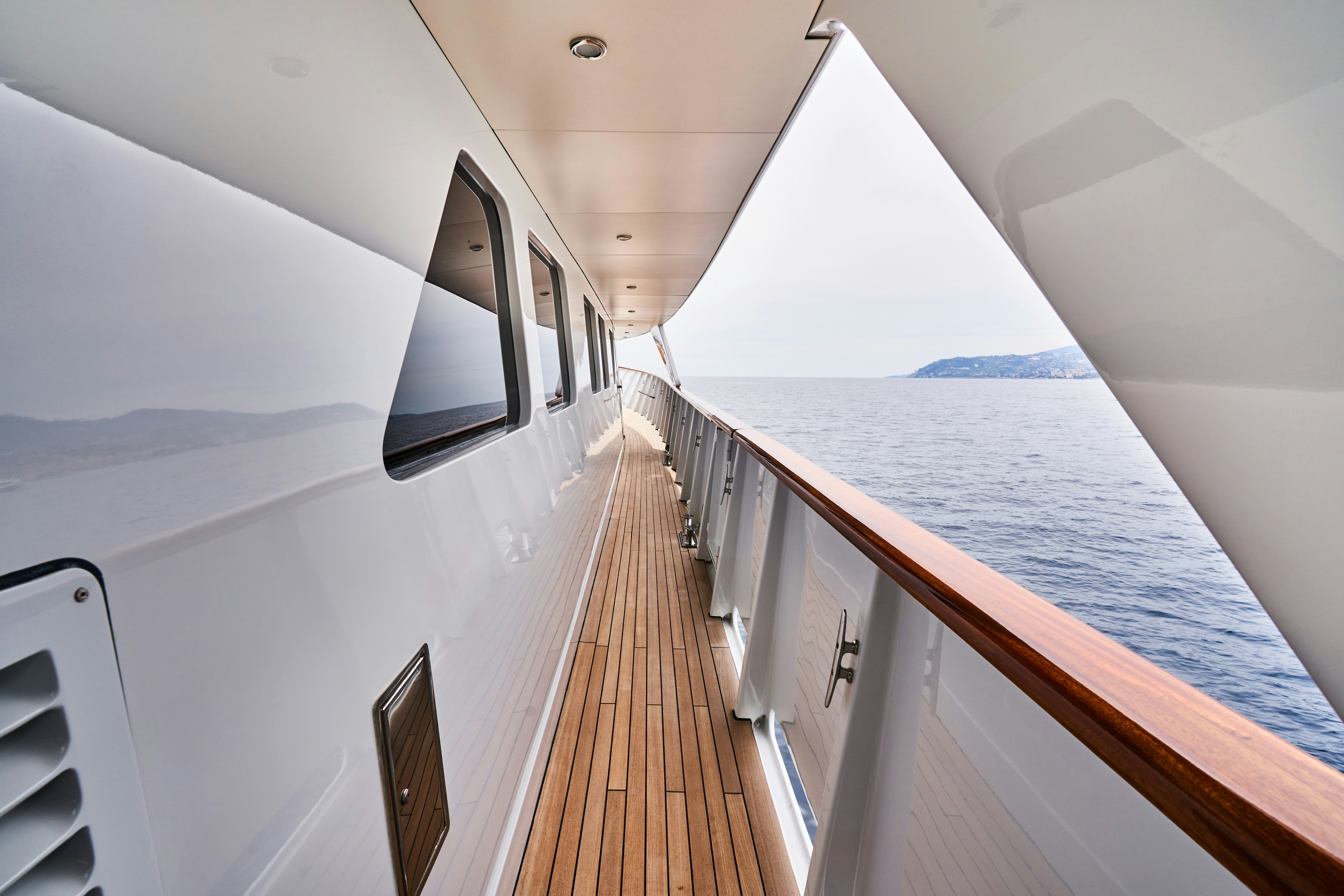 a boat on the water aboard L'INSTANT IV Yacht for Sale