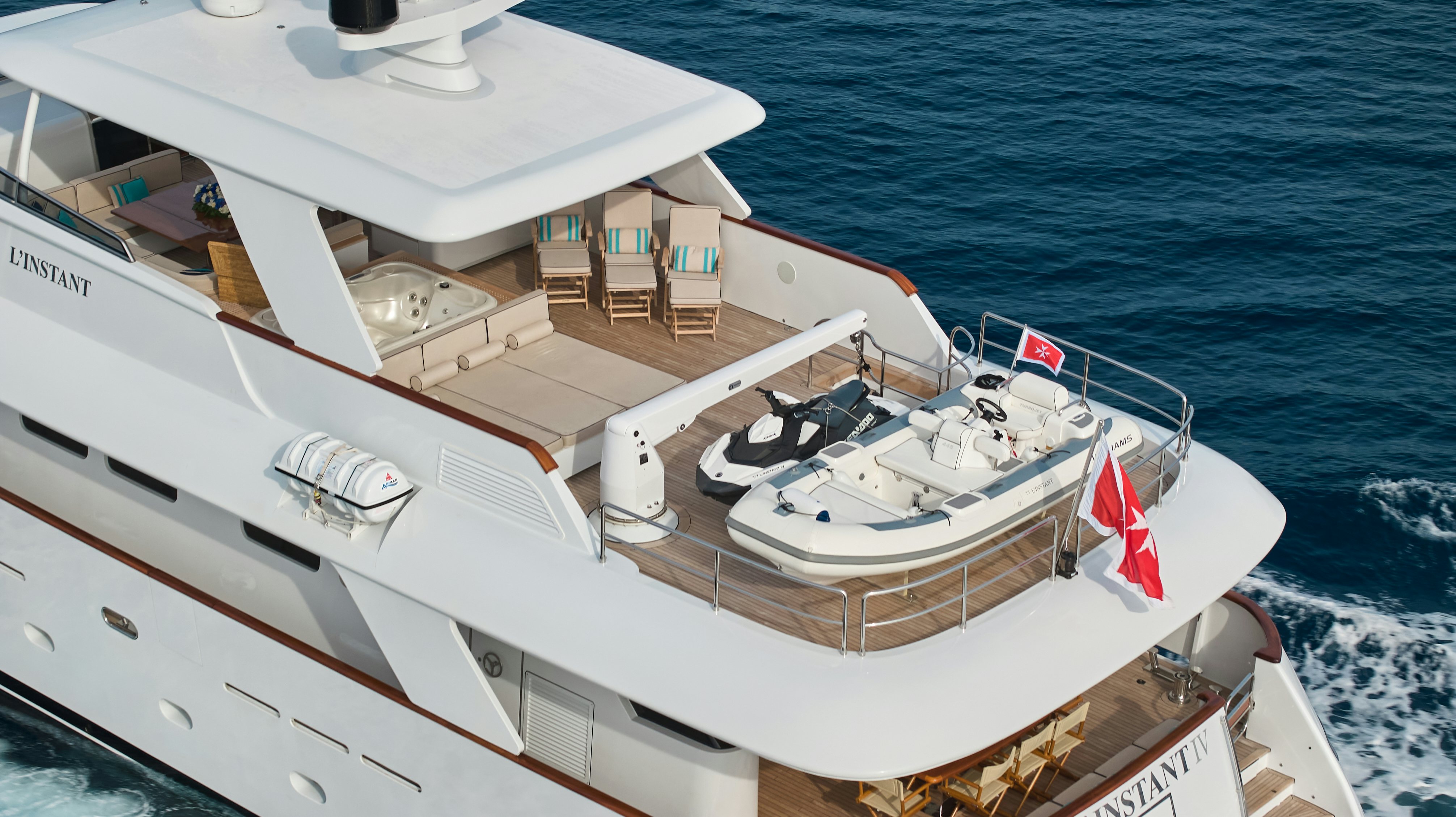 diagram, engineering drawing aboard L'INSTANT IV Yacht for Sale