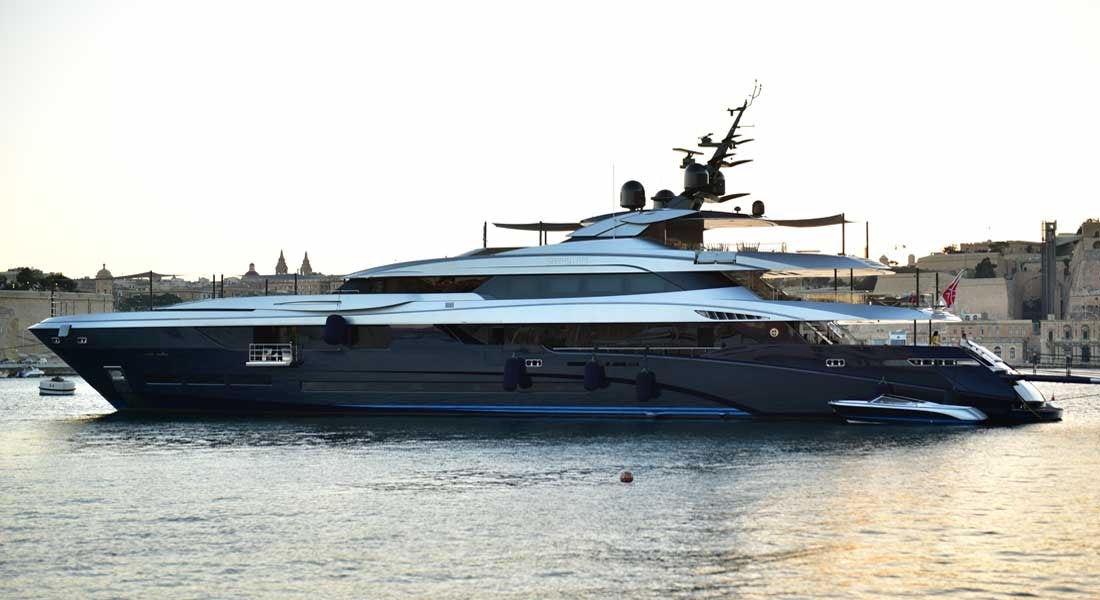 a large boat on the water aboard SARASTAR Yacht for Charter