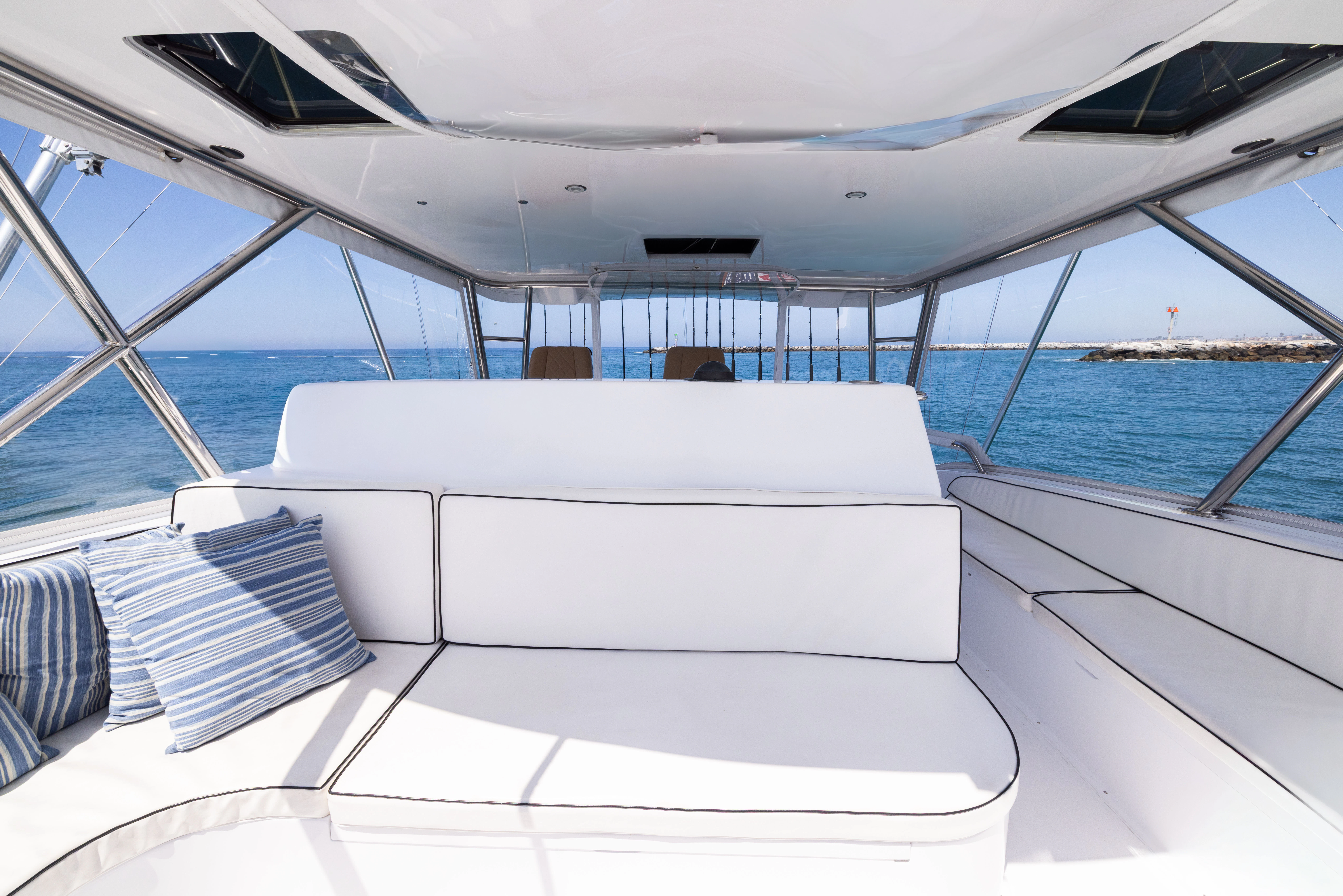 the inside of a boat aboard ANEJO Yacht for Sale