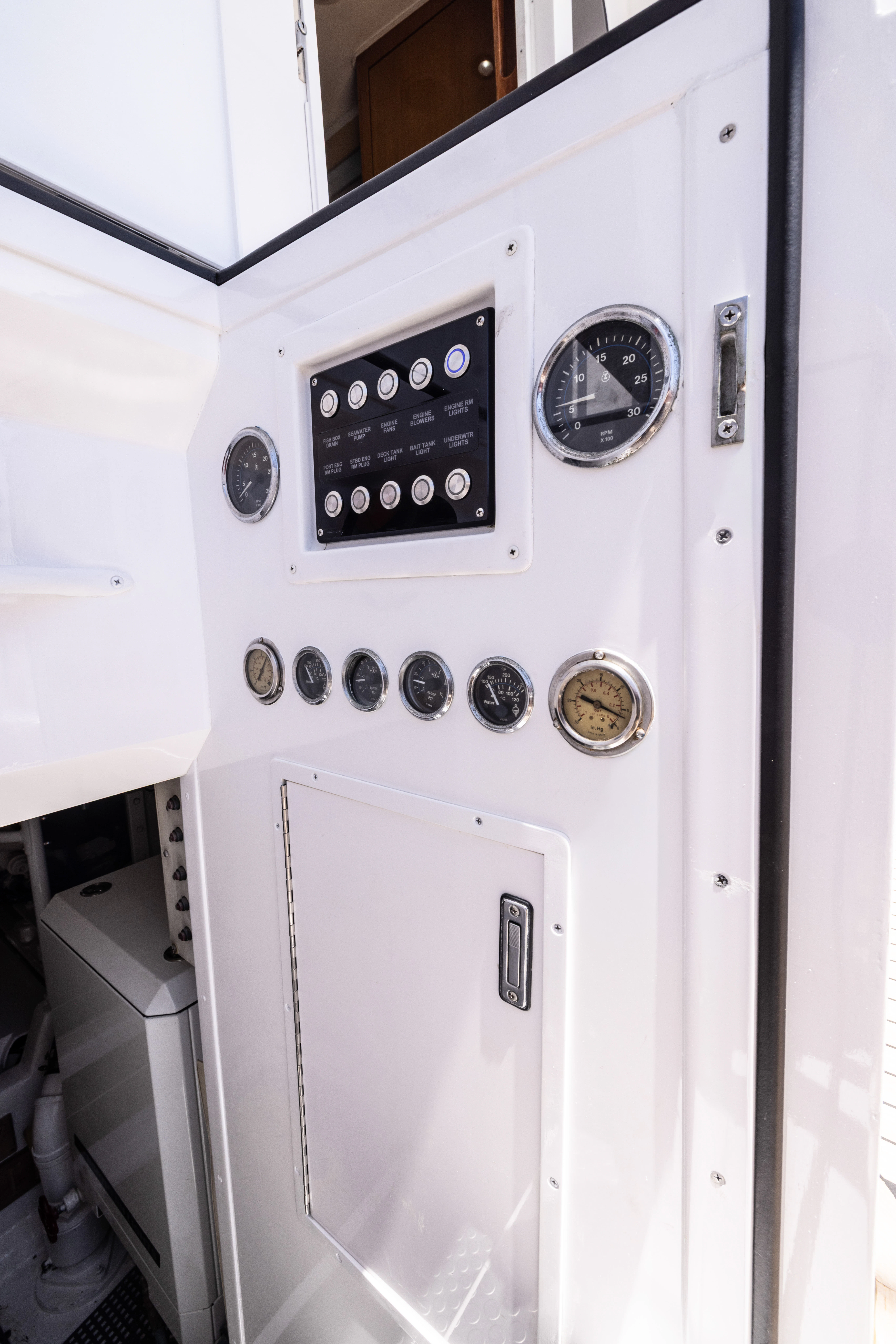 a white machine with buttons aboard ANEJO Yacht for Sale
