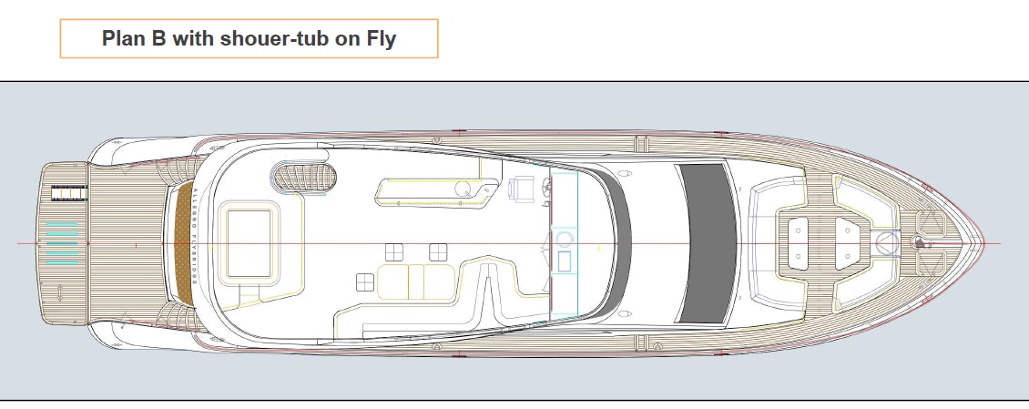diagram aboard ALLEGRO FLYBRIDGE 82 MODEL-X Yacht for Sale