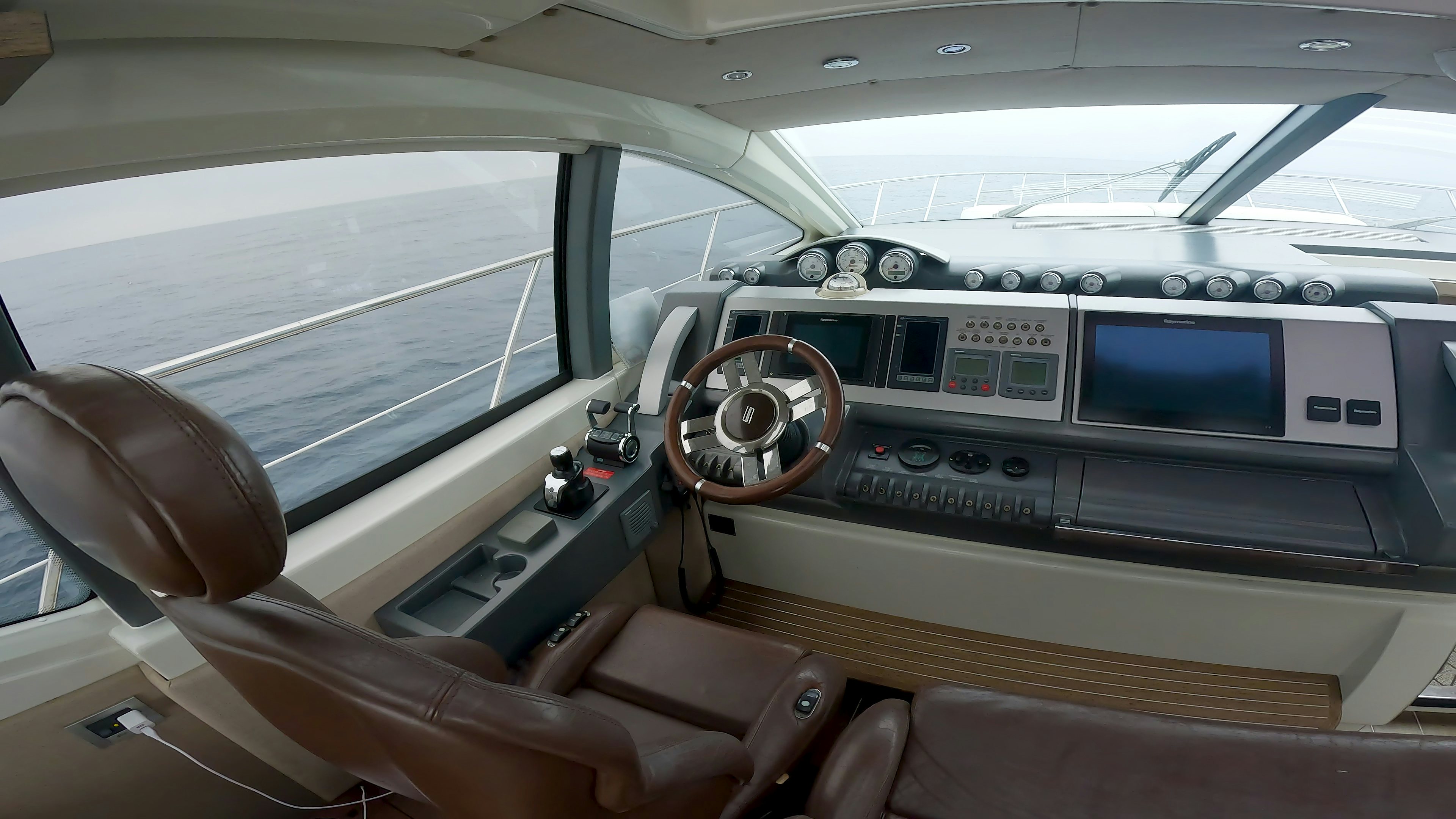 the inside of a car aboard BOAT Yacht for Sale