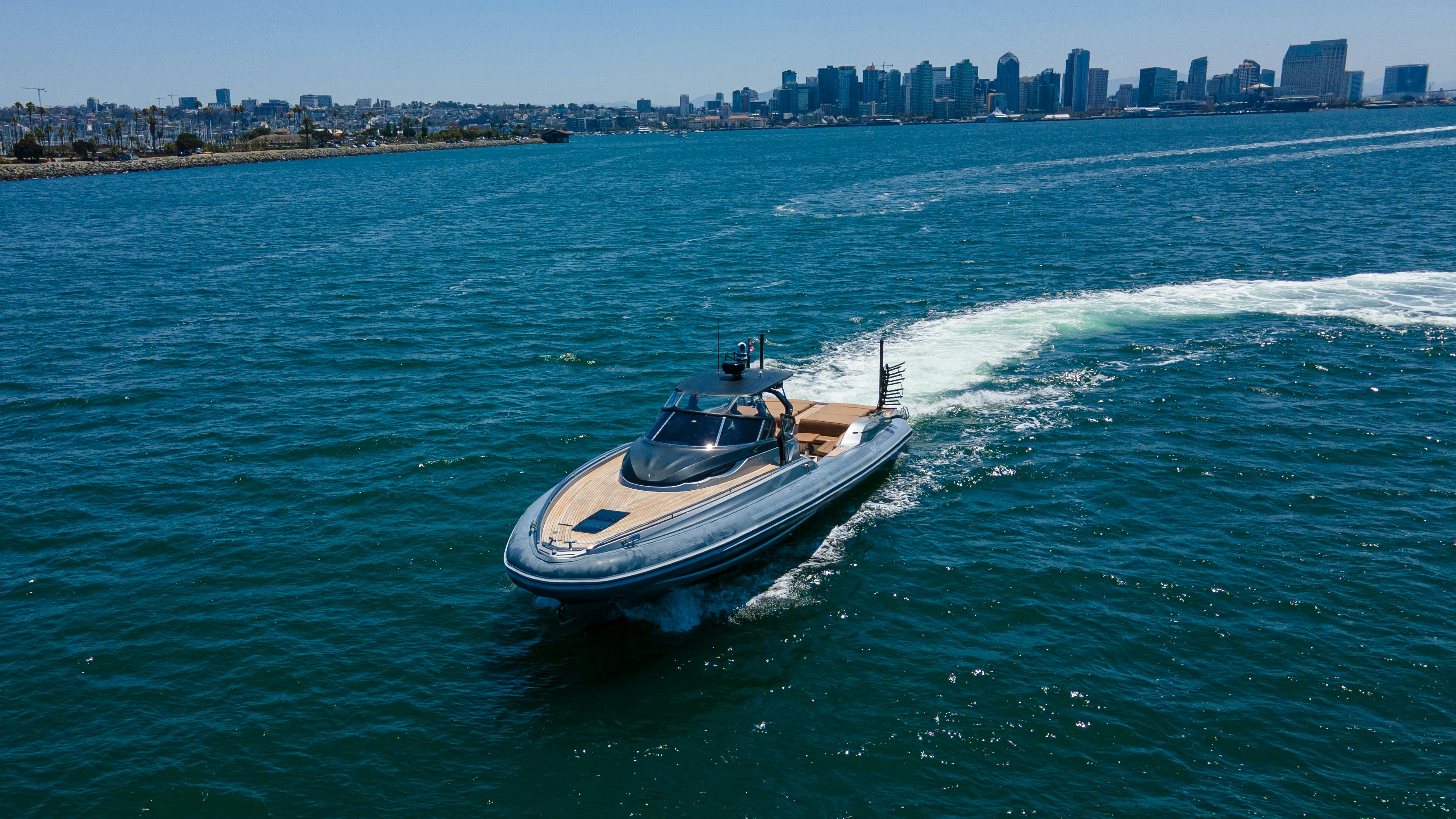 a boat on the water aboard QUIKWOOD Yacht for Sale
