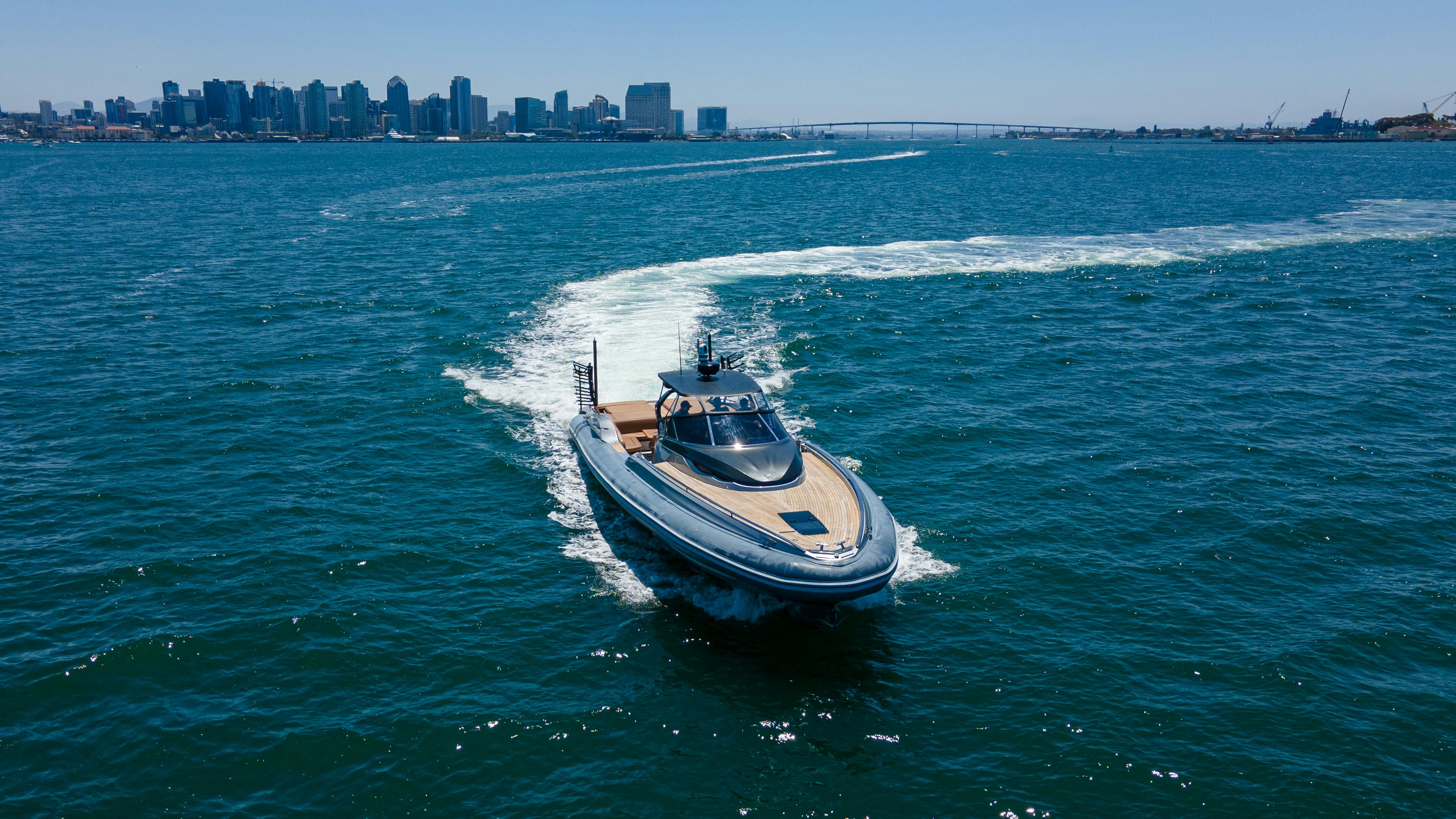 a boat on the water aboard QUIKWOOD Yacht for Sale