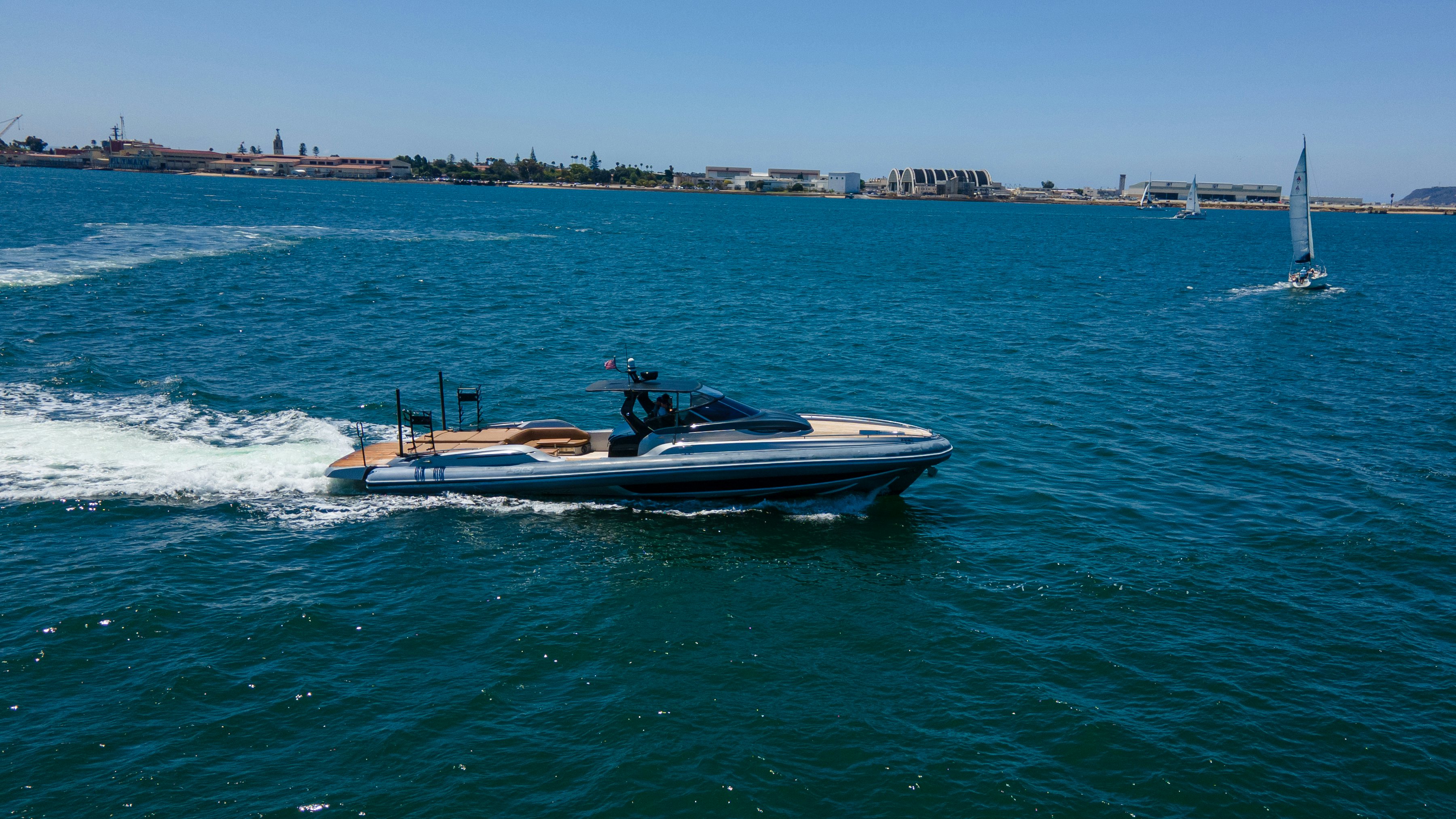a boat on the water aboard QUIKWOOD Yacht for Sale