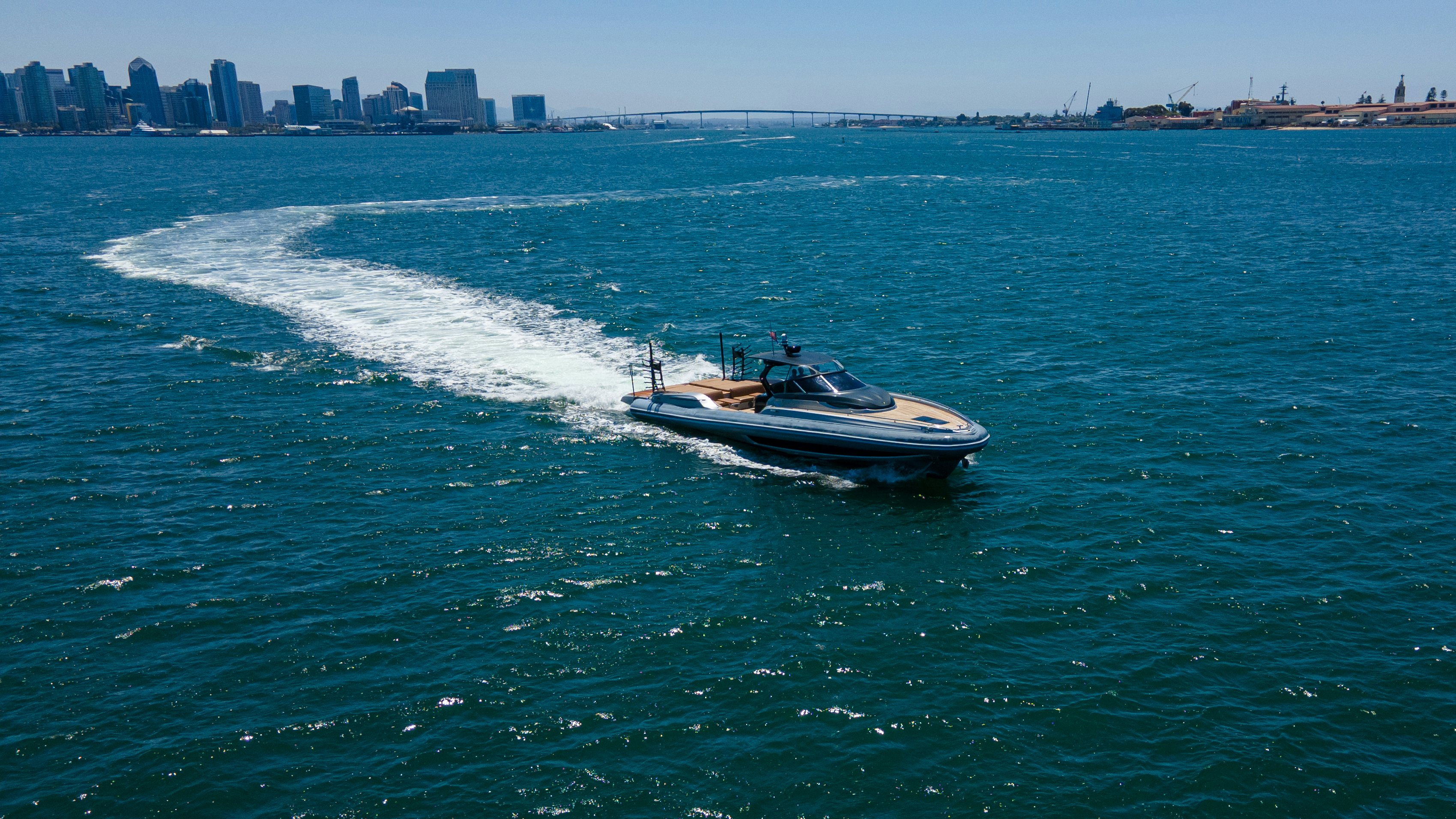 a boat on the water aboard QUIKWOOD Yacht for Sale