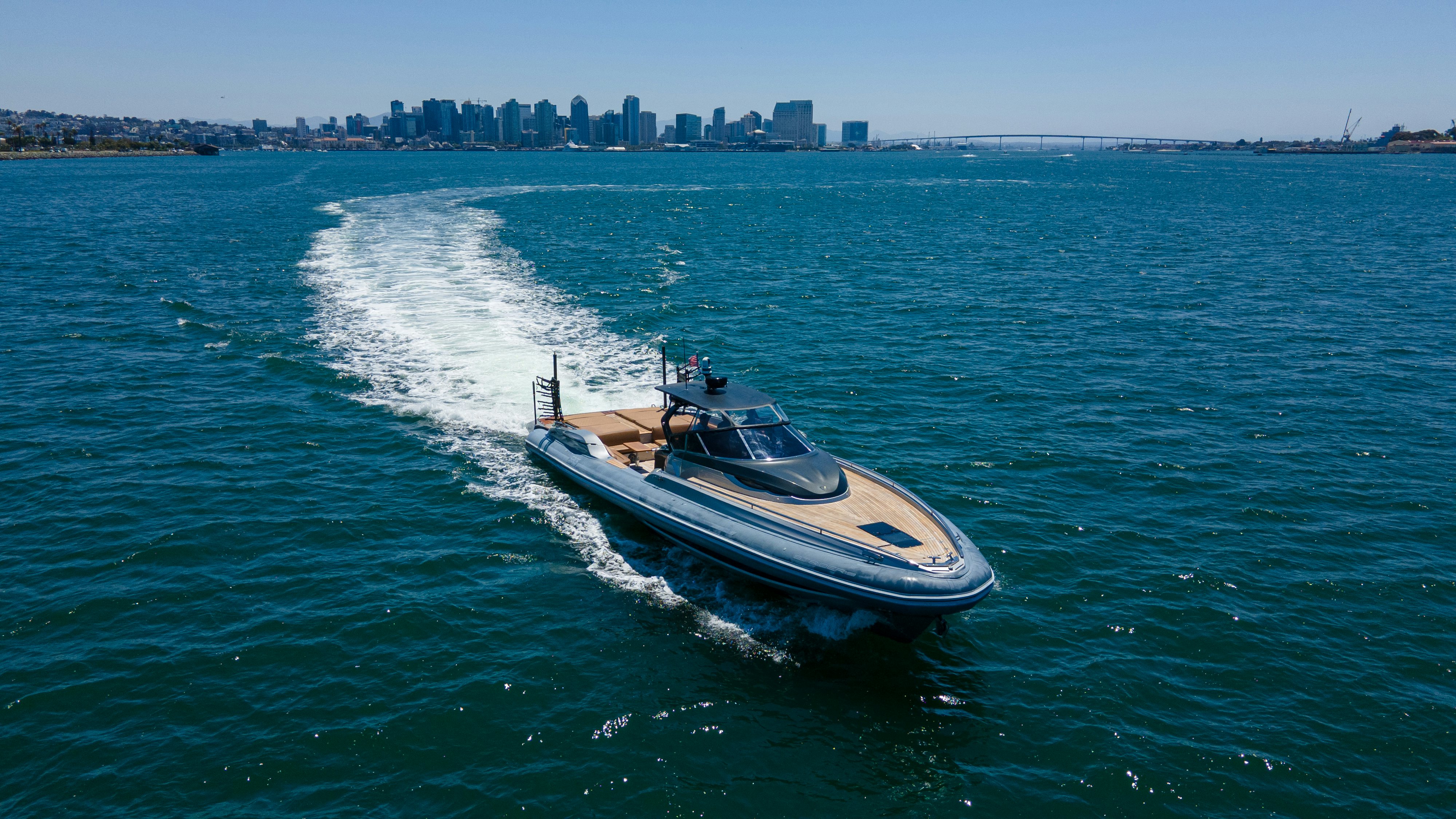 a boat on the water aboard QUIKWOOD Yacht for Sale