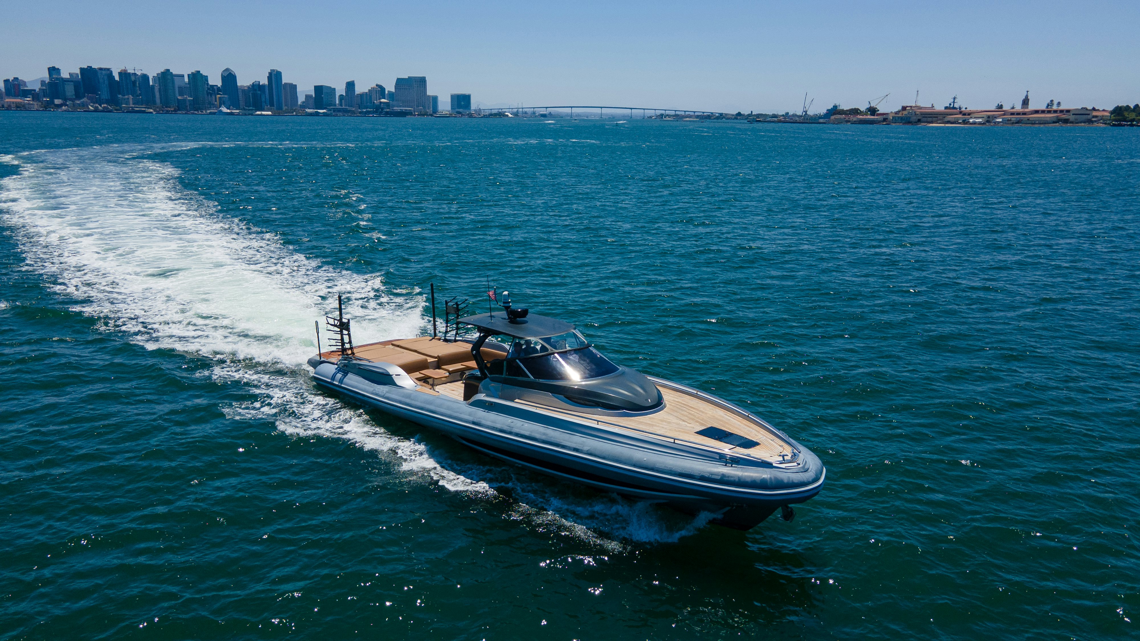 a boat on the water aboard QUIKWOOD Yacht for Sale