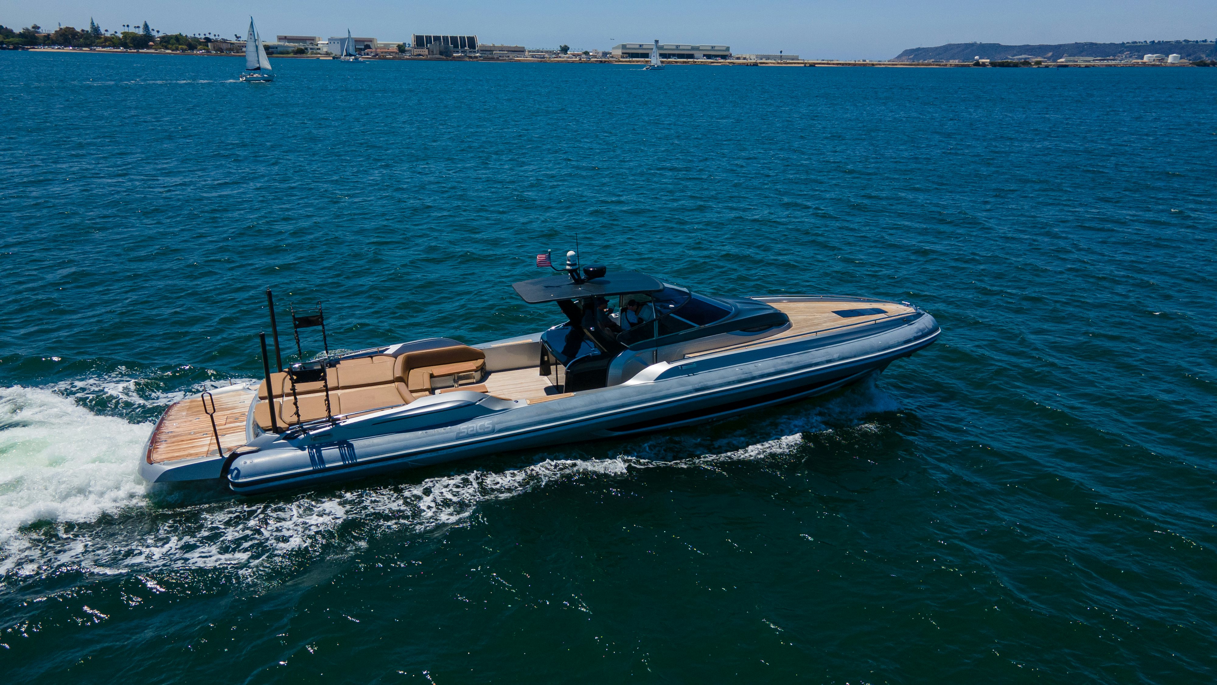 a boat on the water aboard QUIKWOOD Yacht for Sale