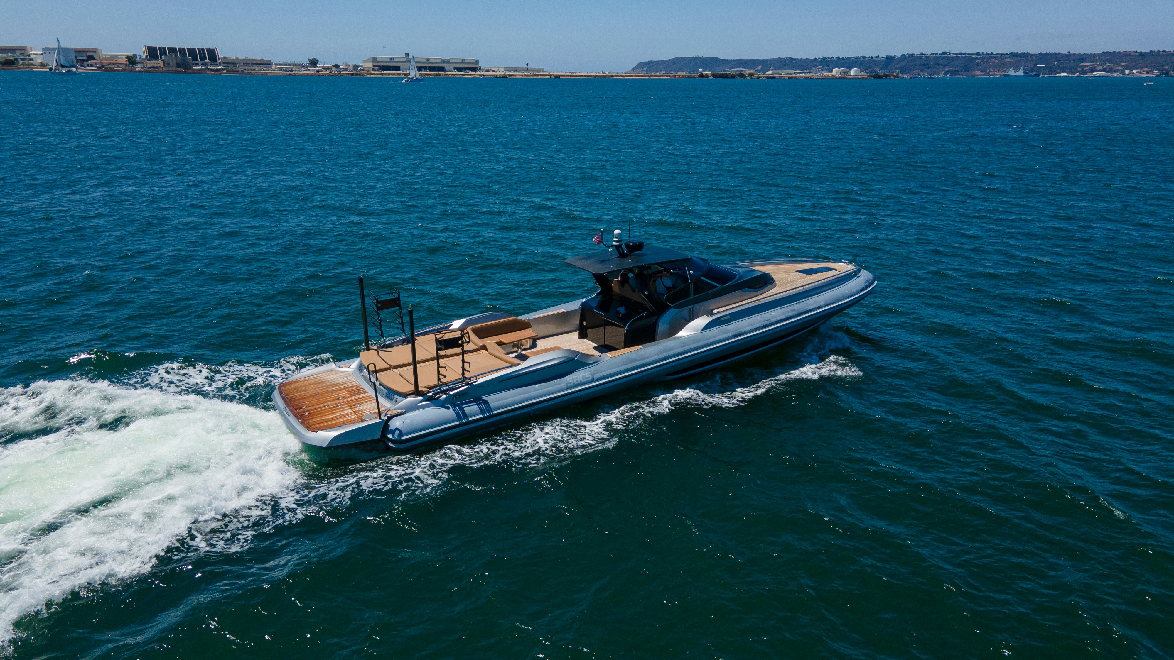 a boat on the water aboard QUIKWOOD Yacht for Sale