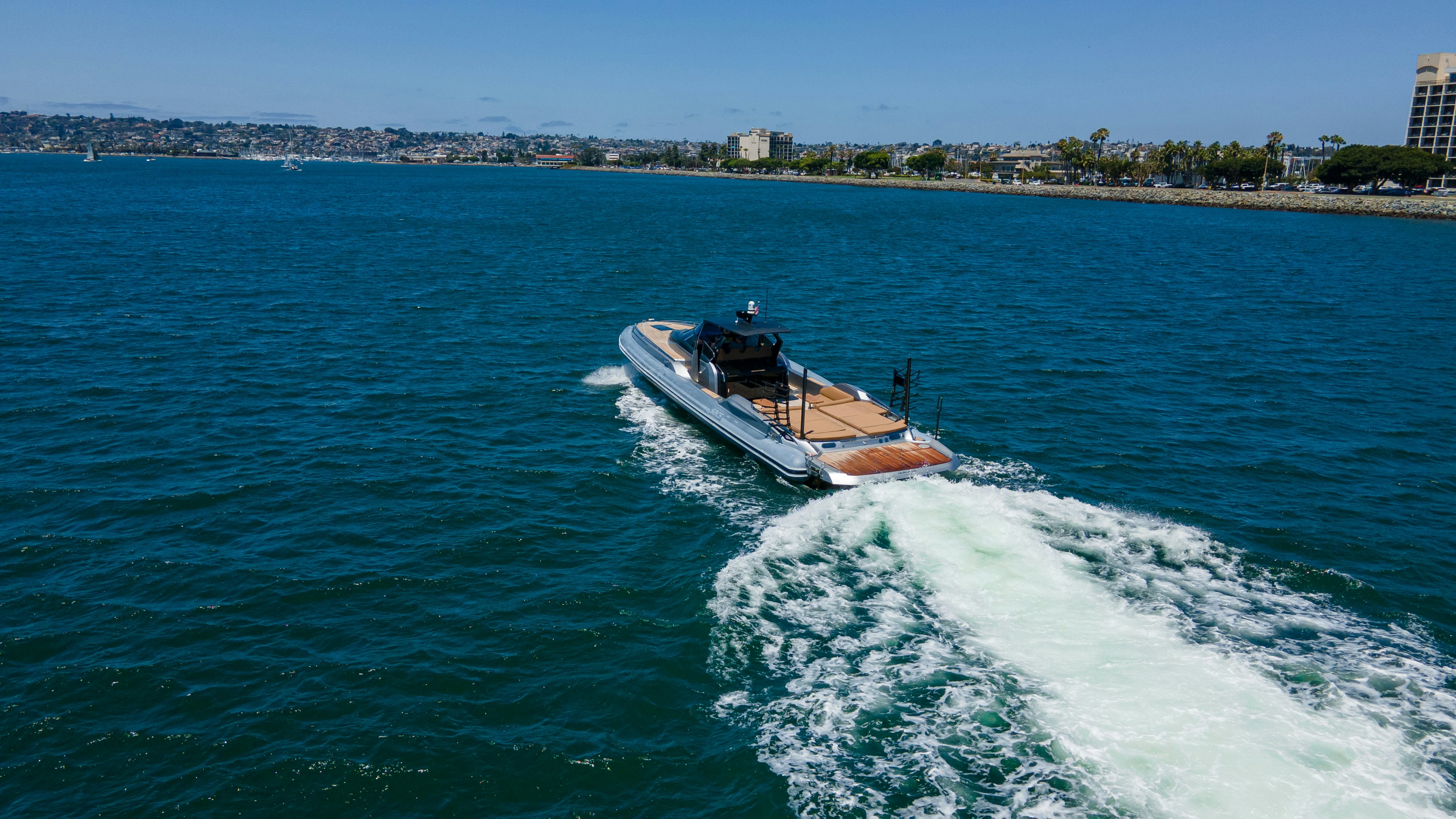 a boat on the water aboard QUIKWOOD Yacht for Sale