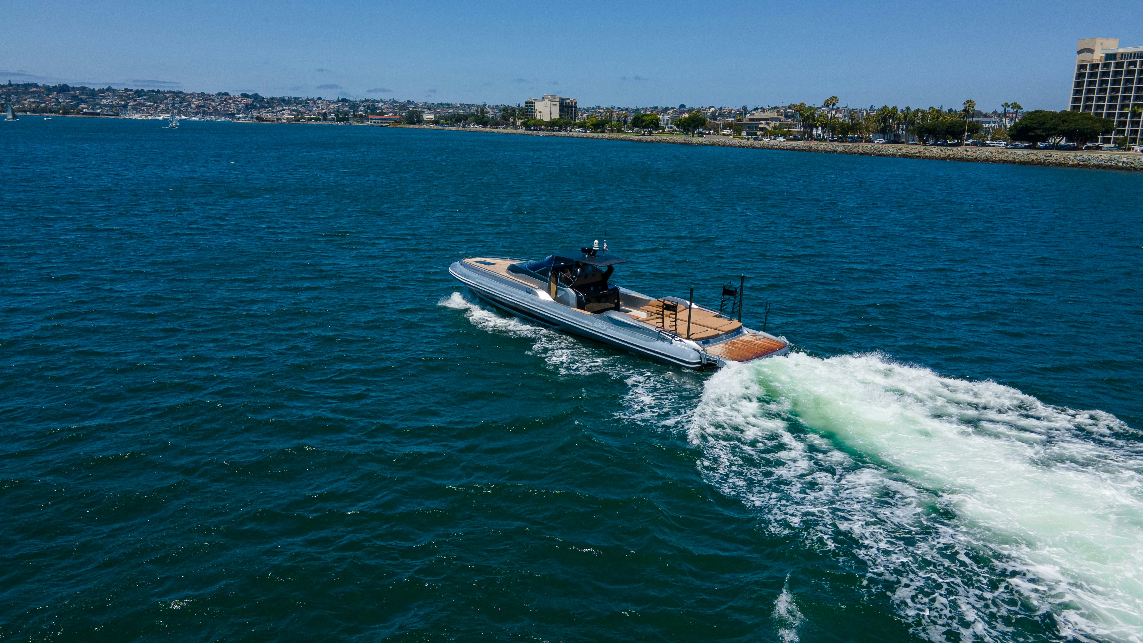 a boat on the water aboard QUIKWOOD Yacht for Sale