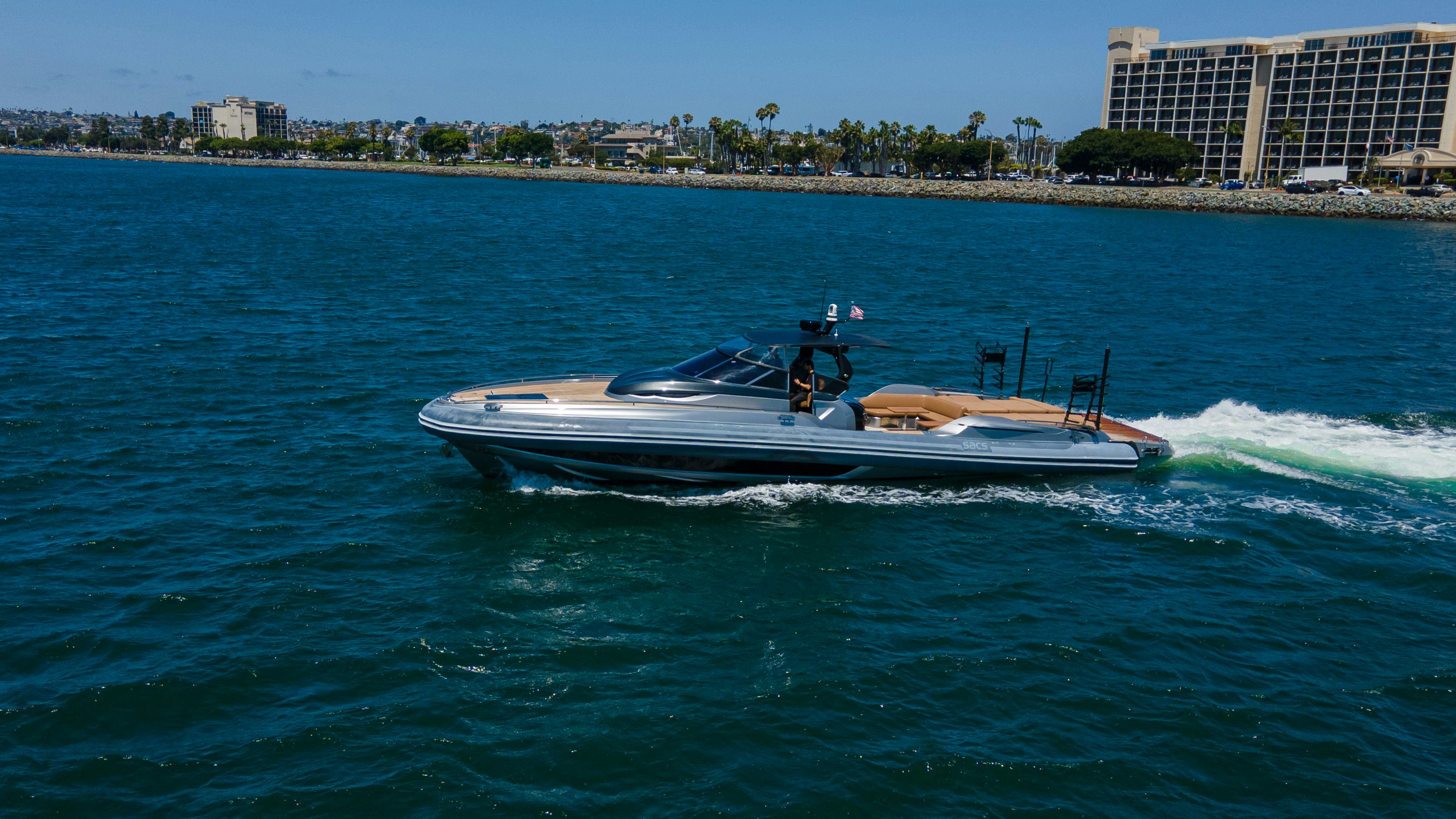 a boat on the water aboard QUIKWOOD Yacht for Sale