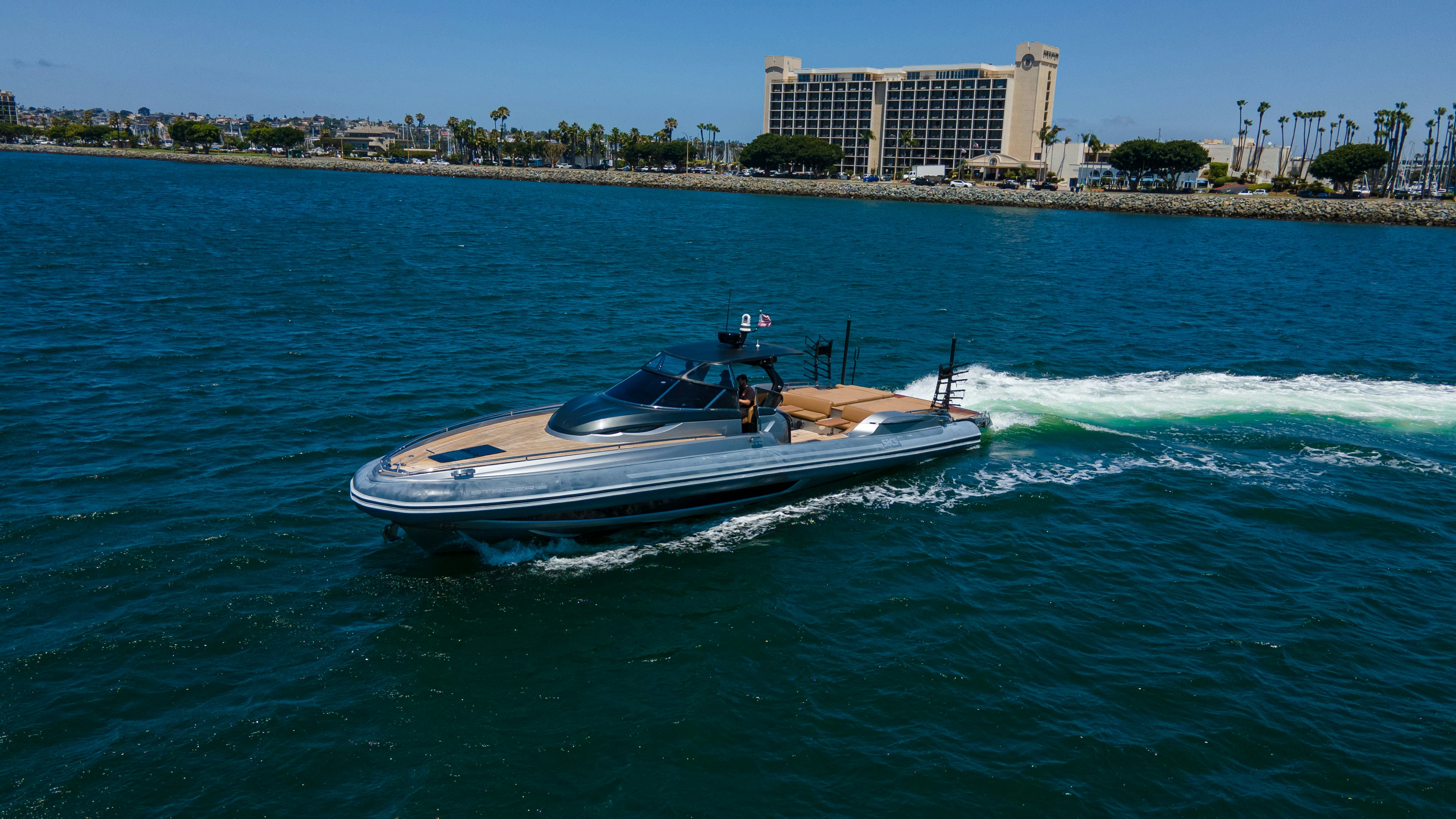 a boat on the water aboard QUIKWOOD Yacht for Sale