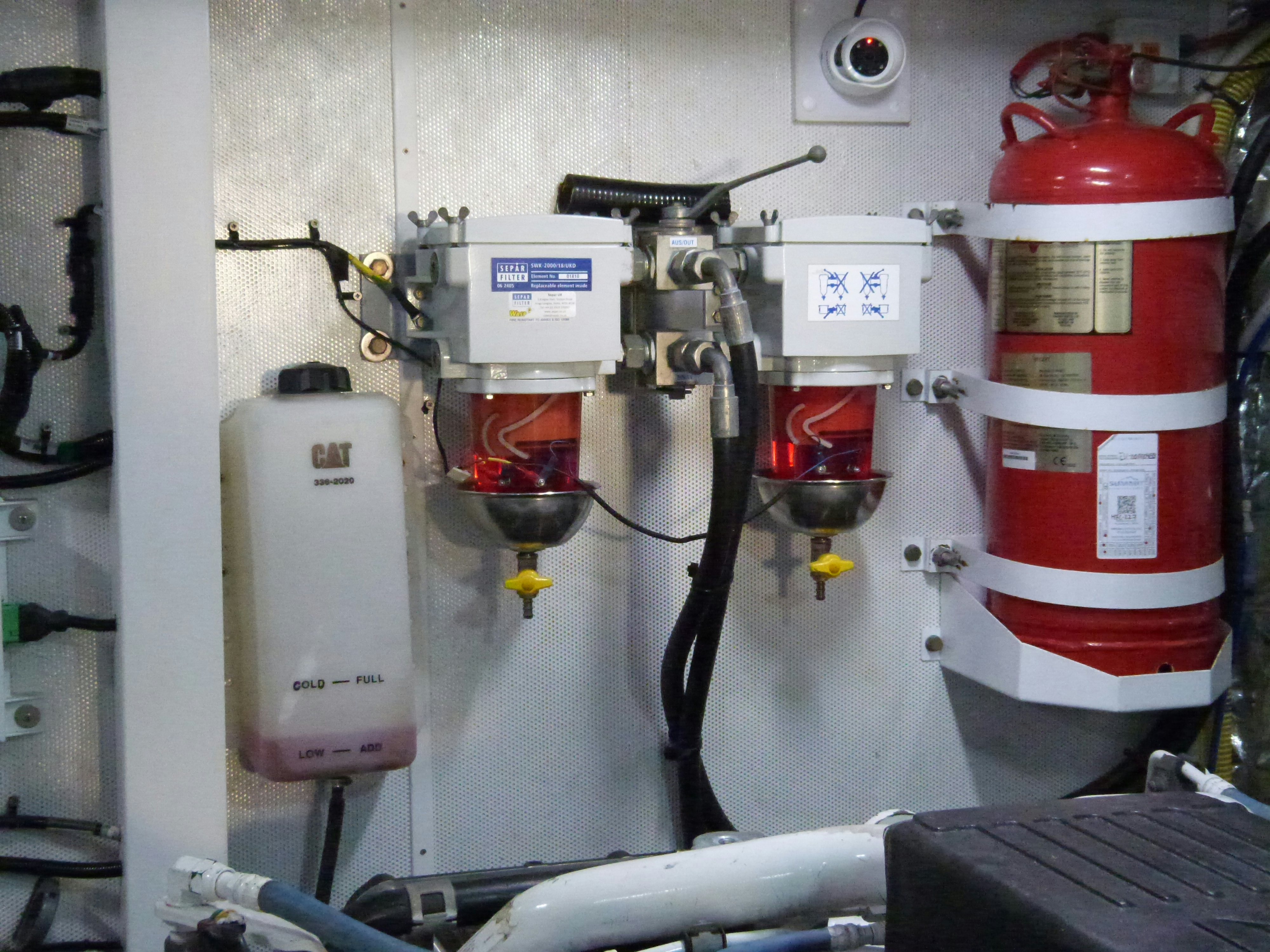 a close-up of a machine aboard LADY A Yacht for Sale