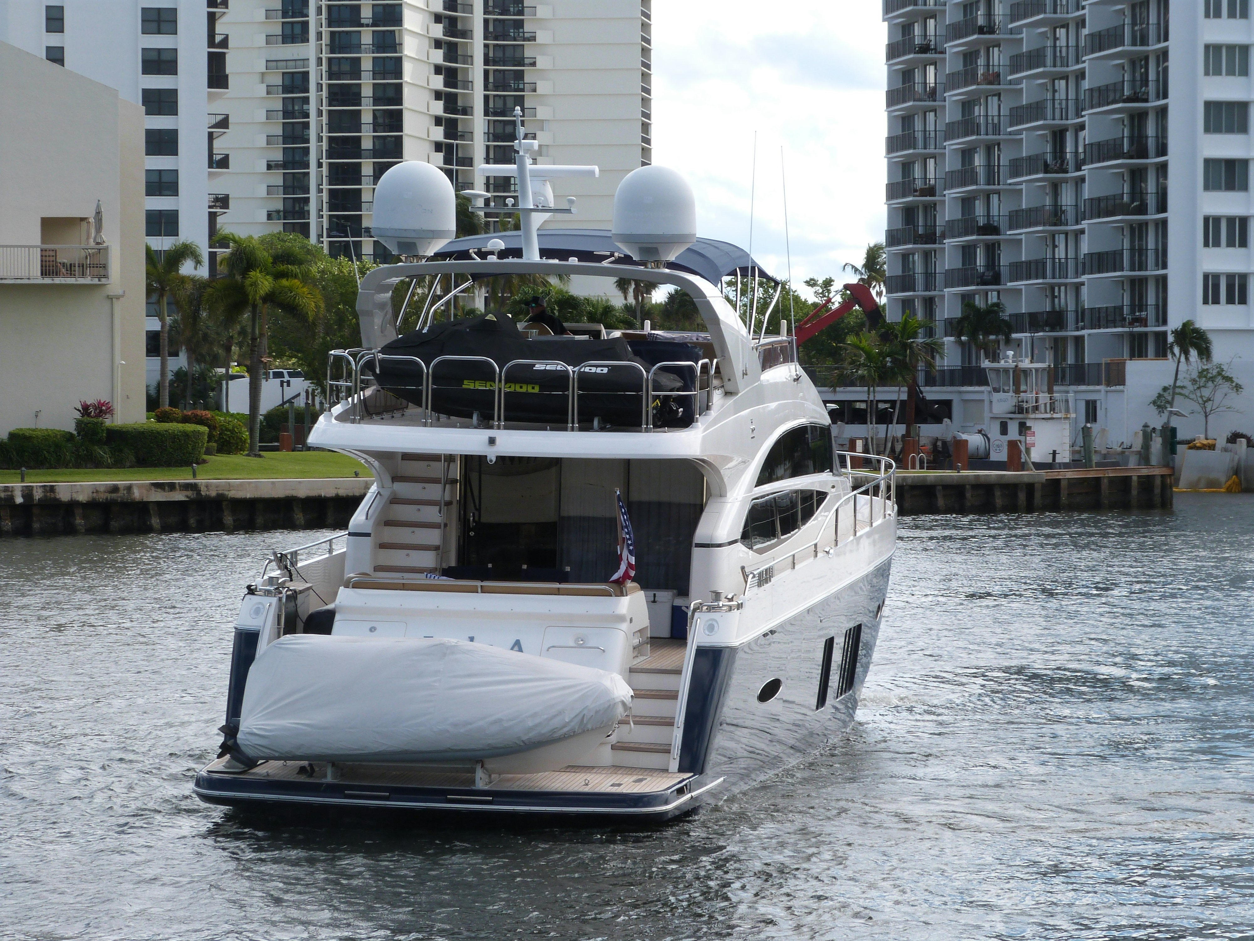 a boat on the water aboard LADY A Yacht for Sale