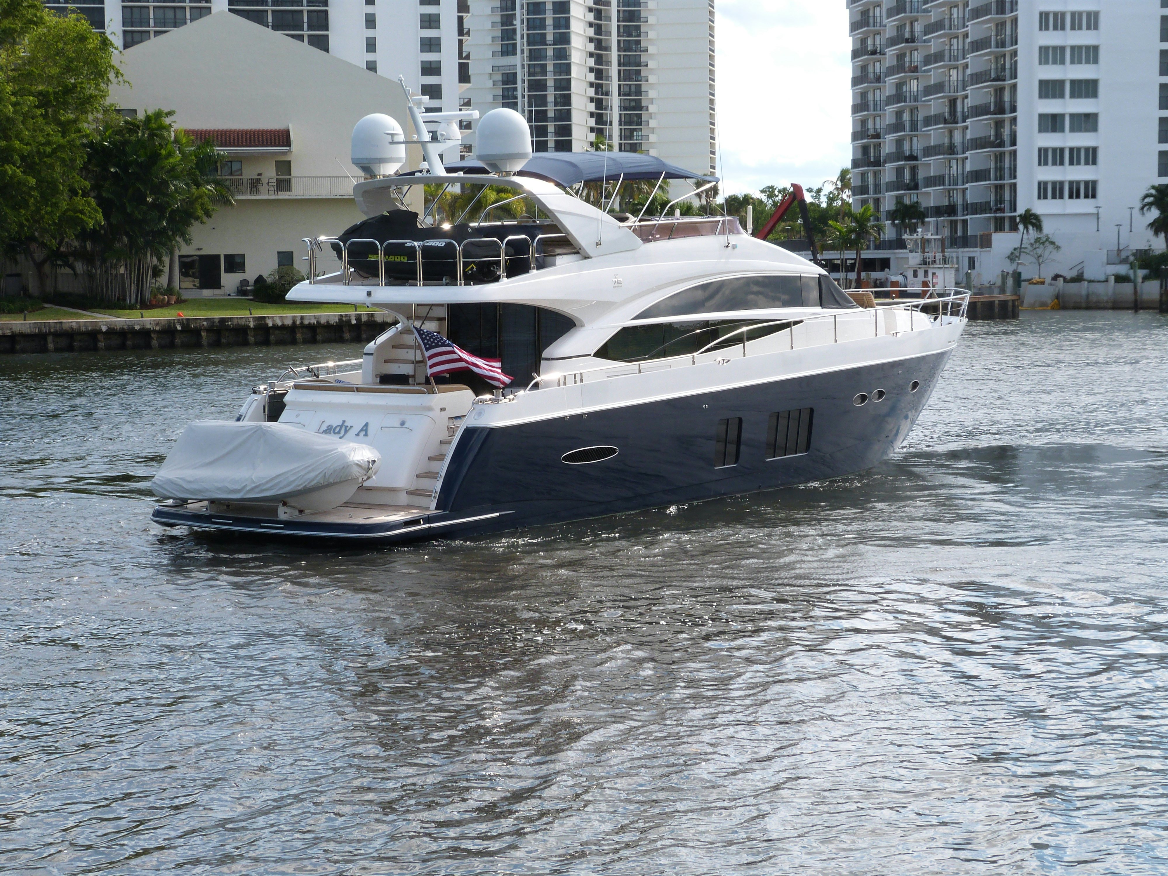 a boat on the water aboard LADY A Yacht for Sale