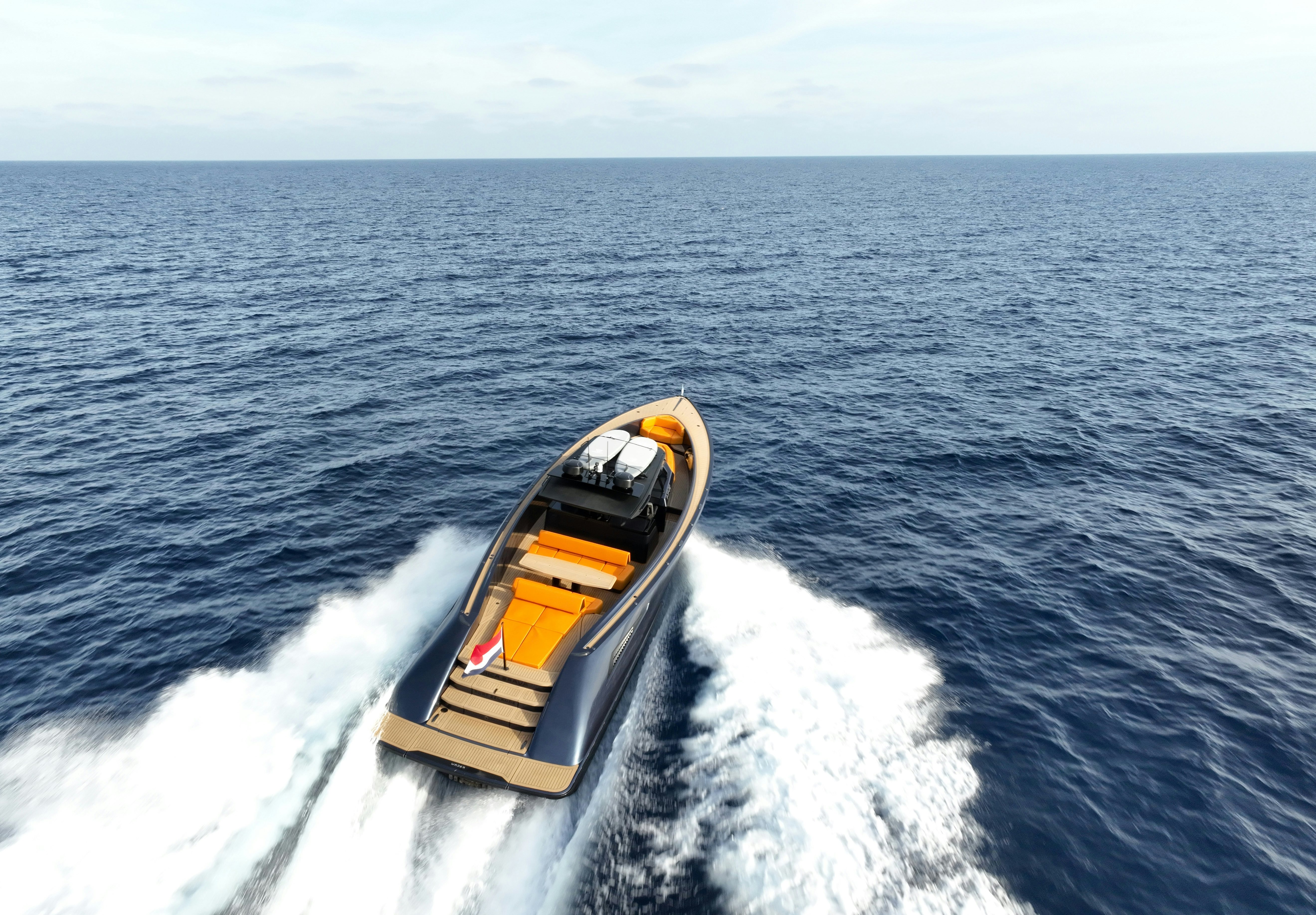 a boat on the water aboard MONEYPENNY Yacht for Sale
