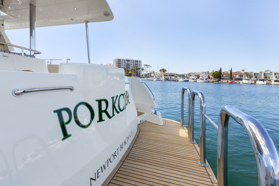 a boat on the water aboard PORK CHOP Yacht for Sale