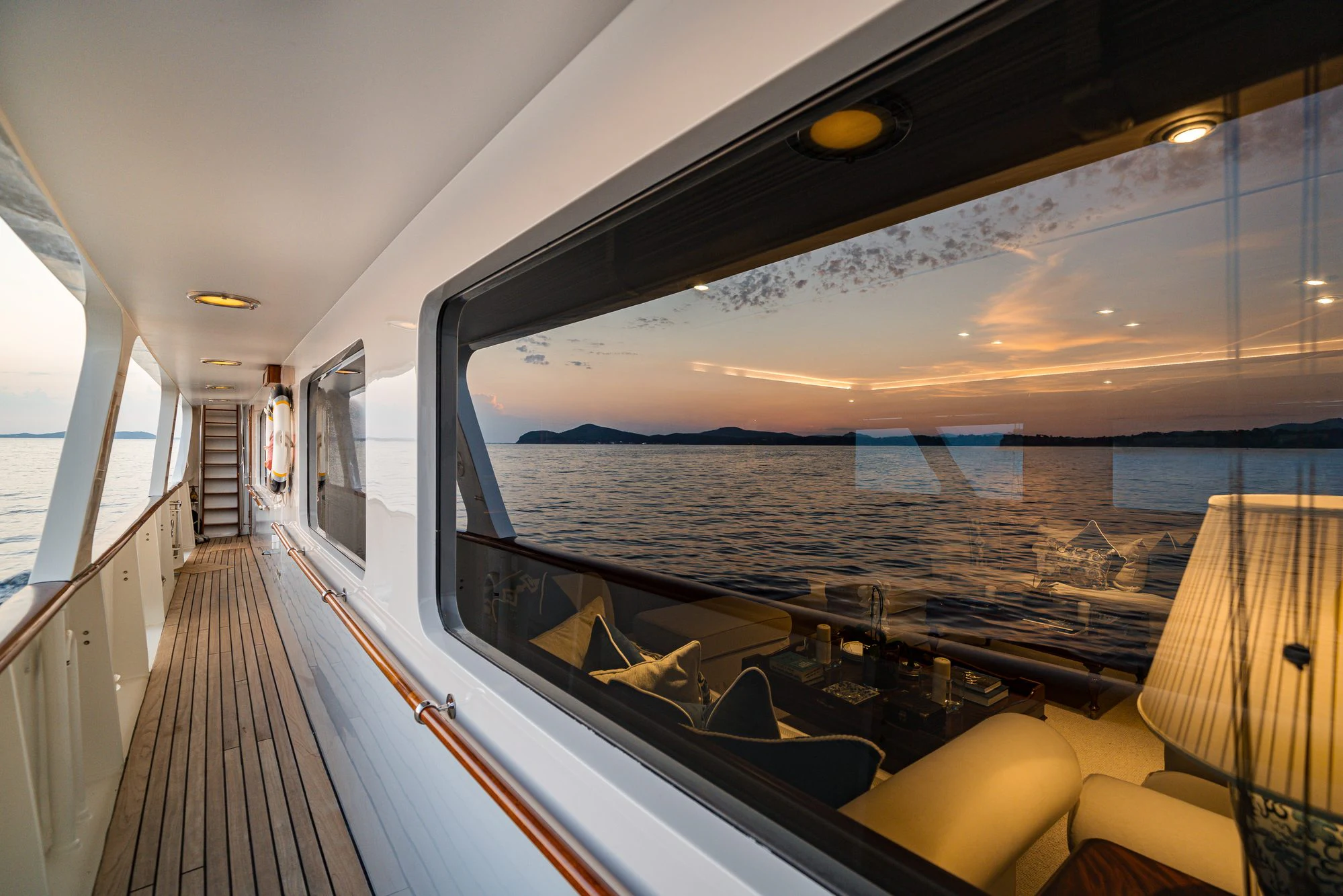 inside of a boat aboard ARIONAS Yacht for Charter