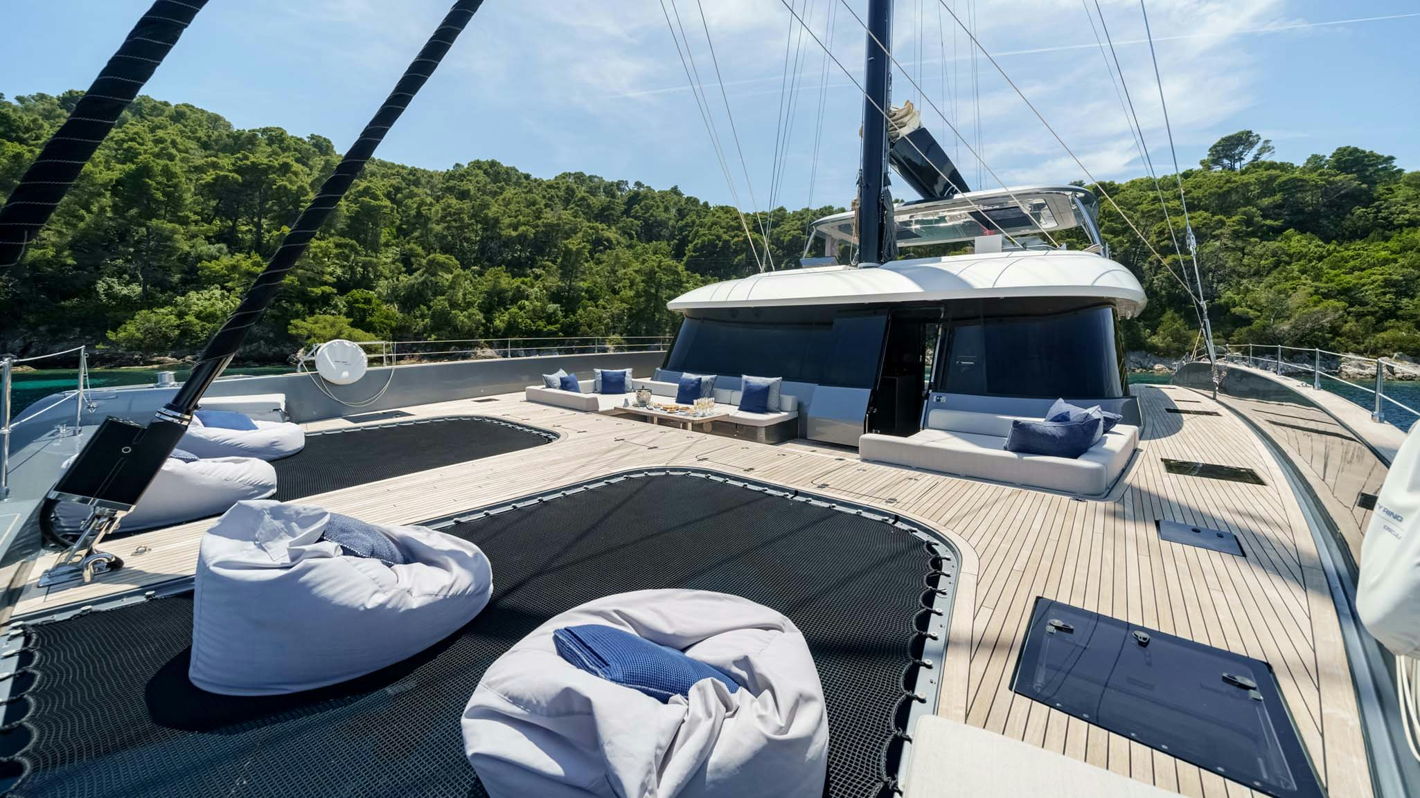 a boat on the water aboard GRAYA Yacht for Charter