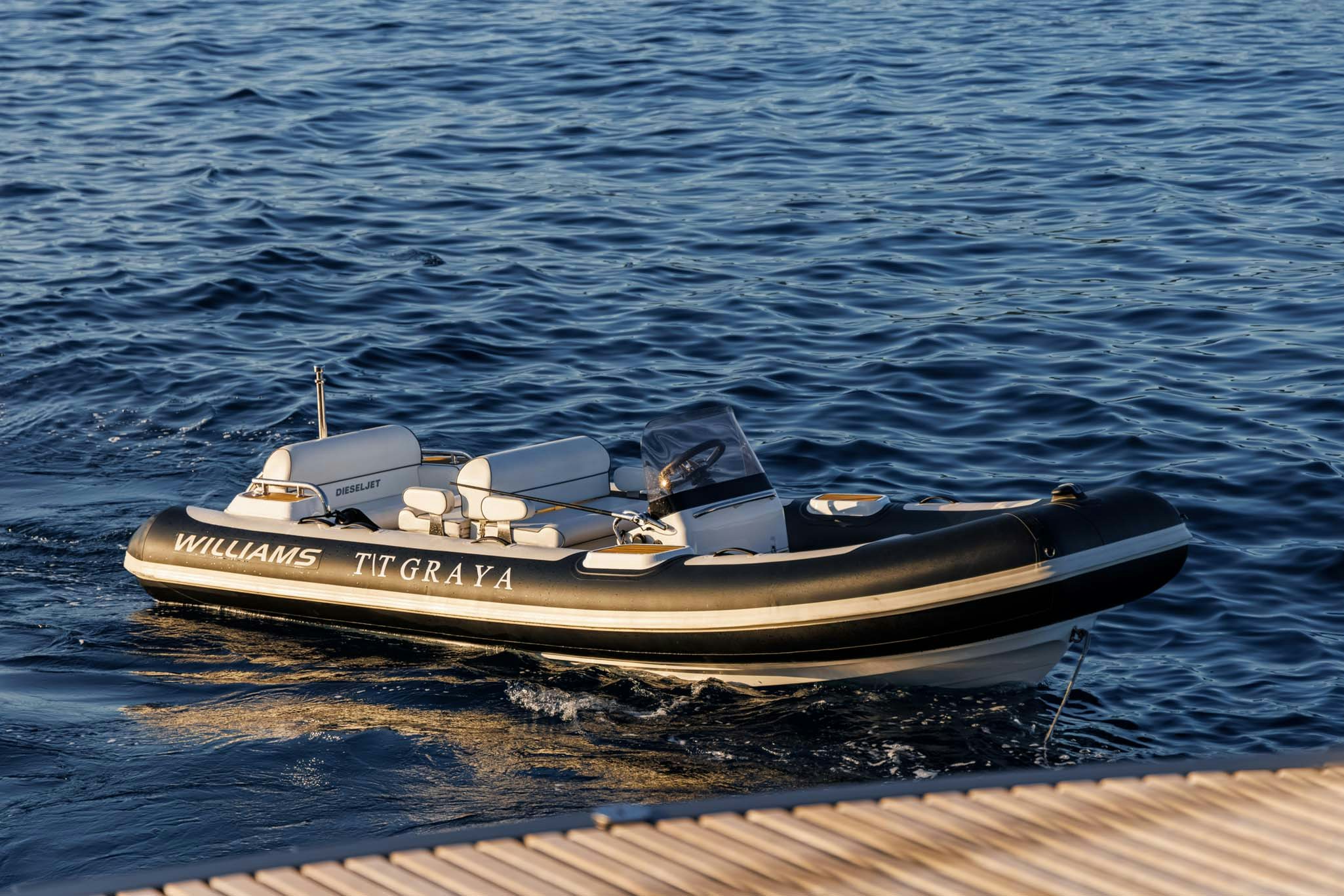 a boat on the water aboard GRAYA Yacht for Charter