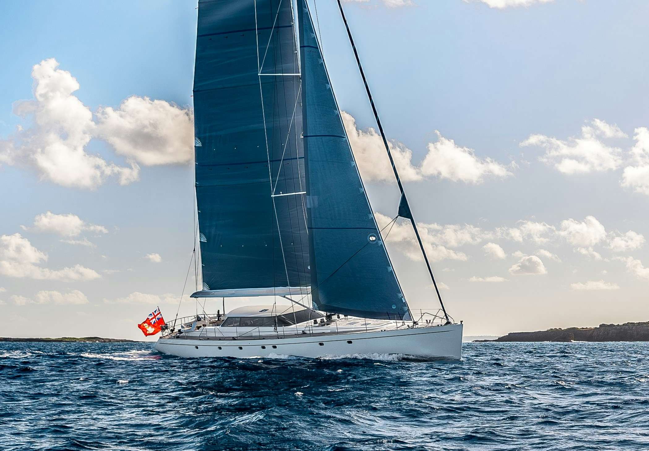 a sailboat on the water aboard LA JOIE DE MER Yacht for Sale